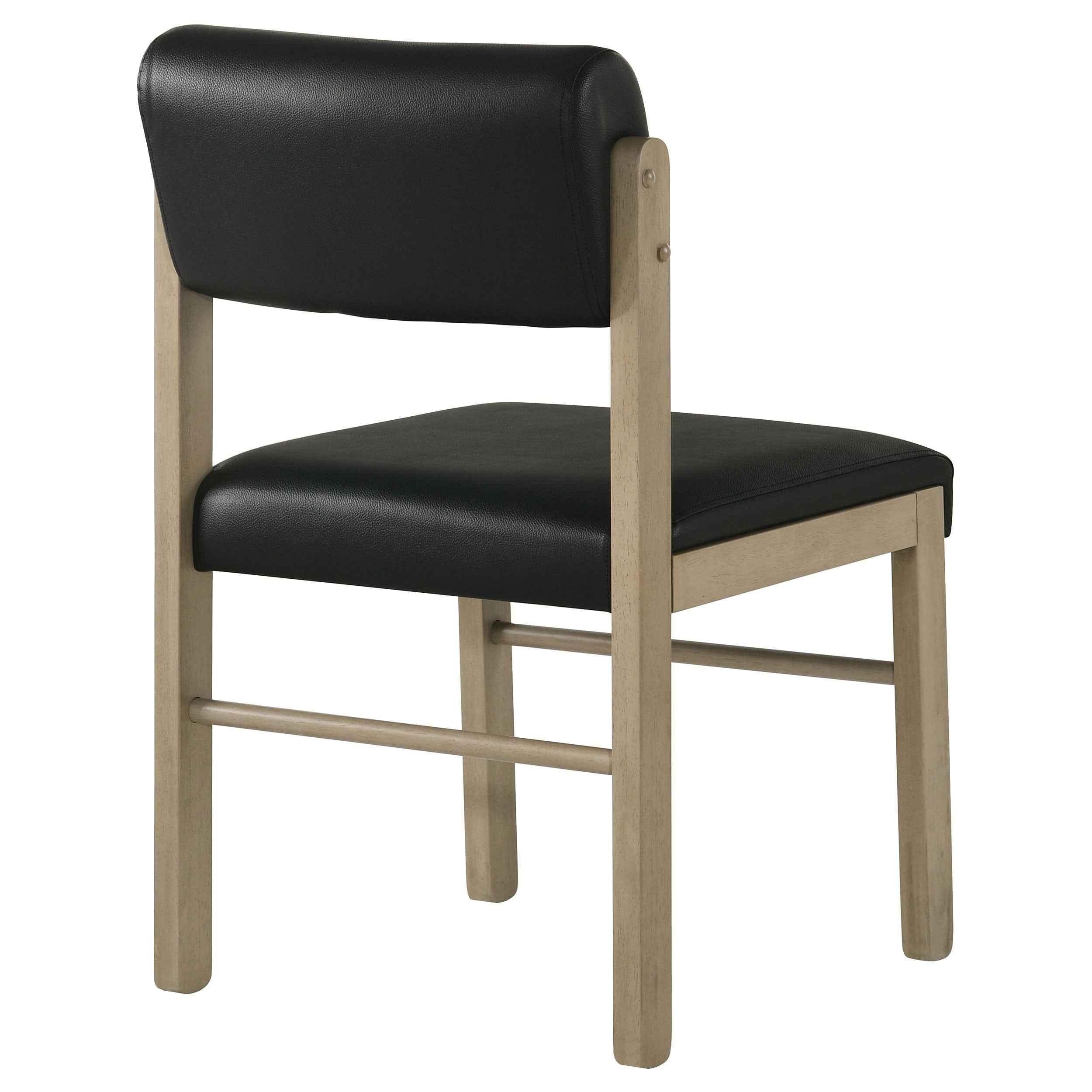 Kehoe Natural Oak/Black Upholstered Dining Side Chair (Set of 2) - Image 8
