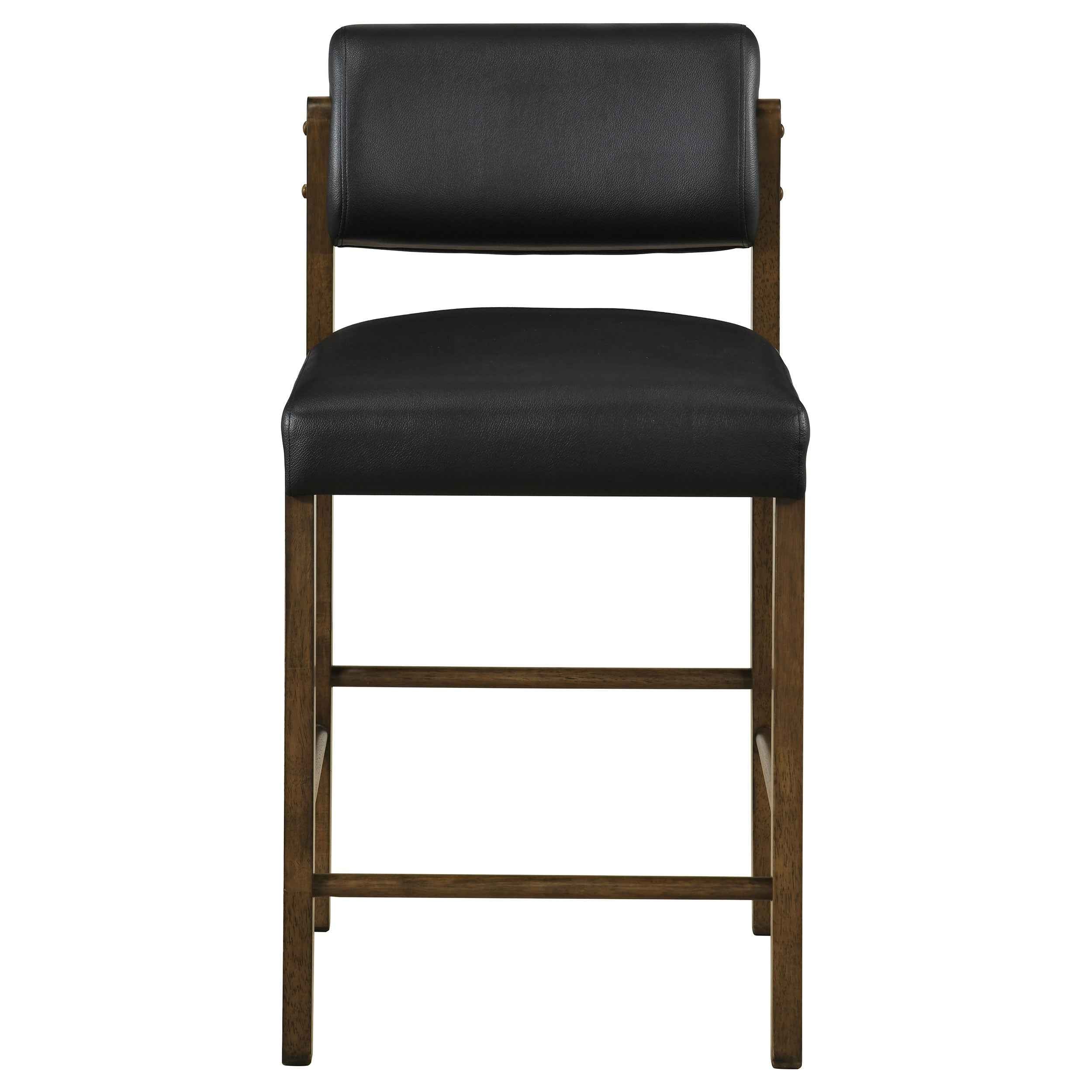 Kehoe Walnut/Black Upholstered Counter Height Chair- (Set of 2) - Image 3