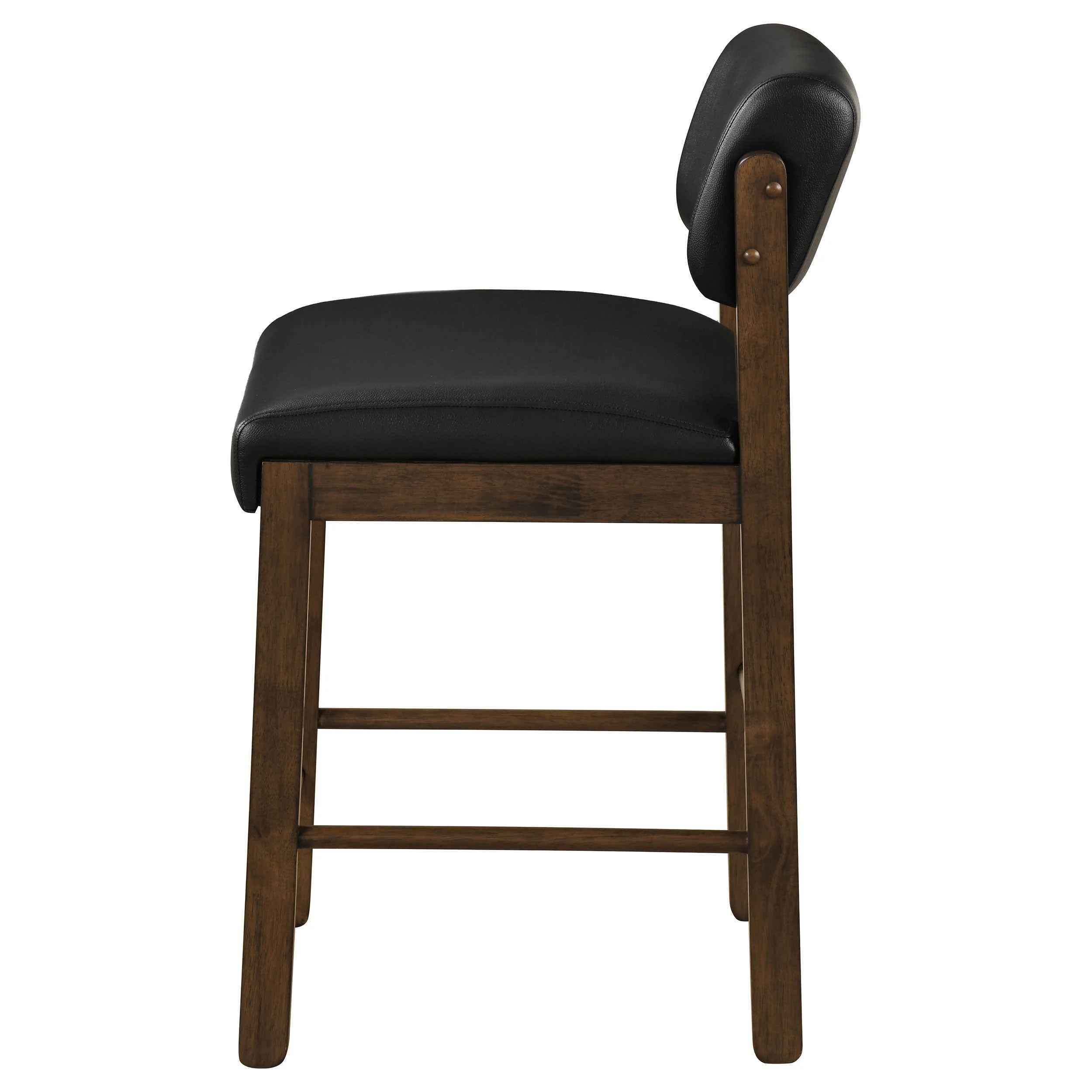 Kehoe Walnut/Black Upholstered Counter Height Chair- (Set of 2) - Image 5