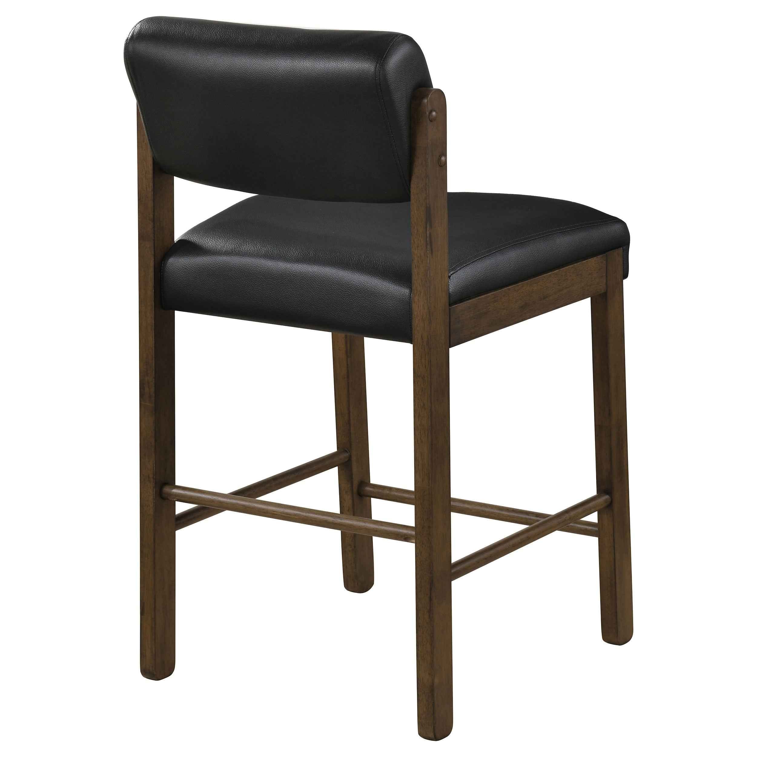 Kehoe Walnut/Black Upholstered Counter Height Chair- (Set of 2) - Image 7