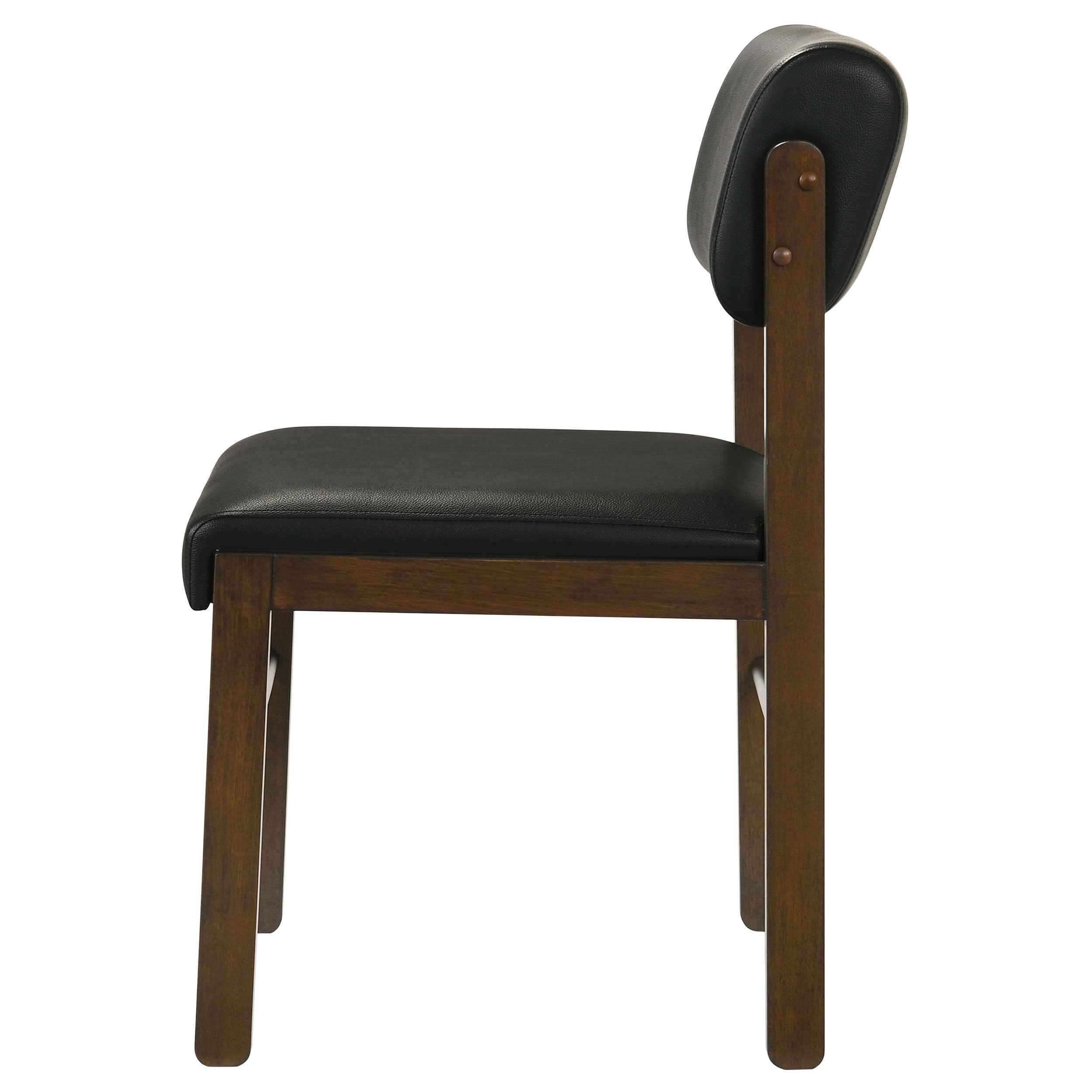 Kehoe Walnut/Black Upholstered Dining Side Chair (Set of 2) - Image 6