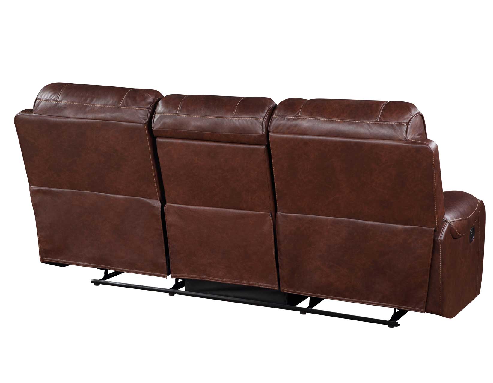 Keily Brown Reclining Sofa with Drop-Down Table - Image 9