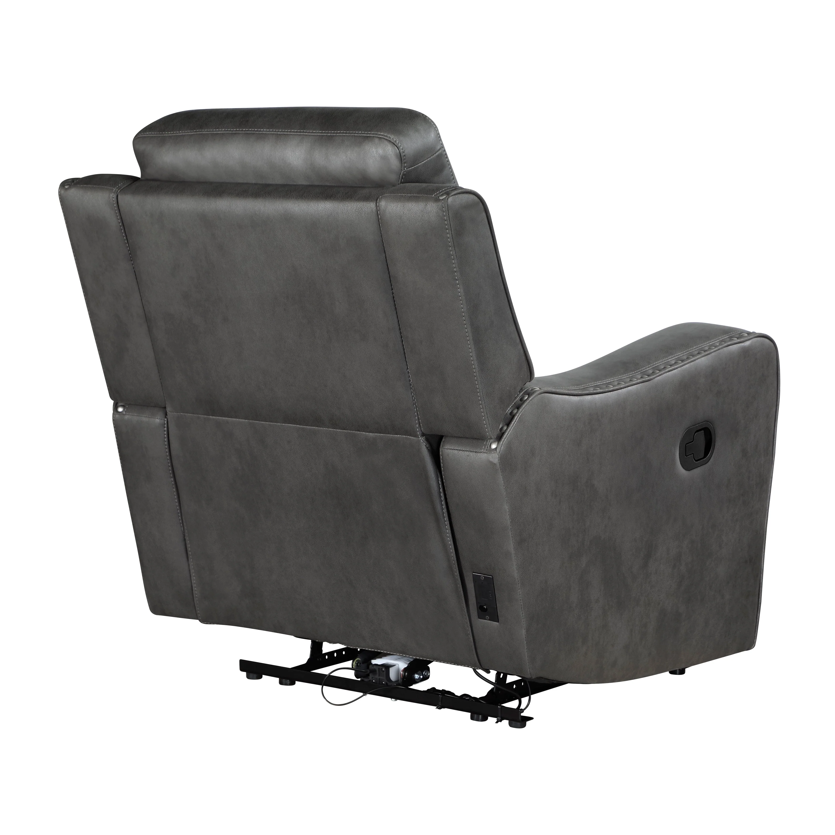 Kellen Smoky Gray Double Reclining Living Room Set - Image 15