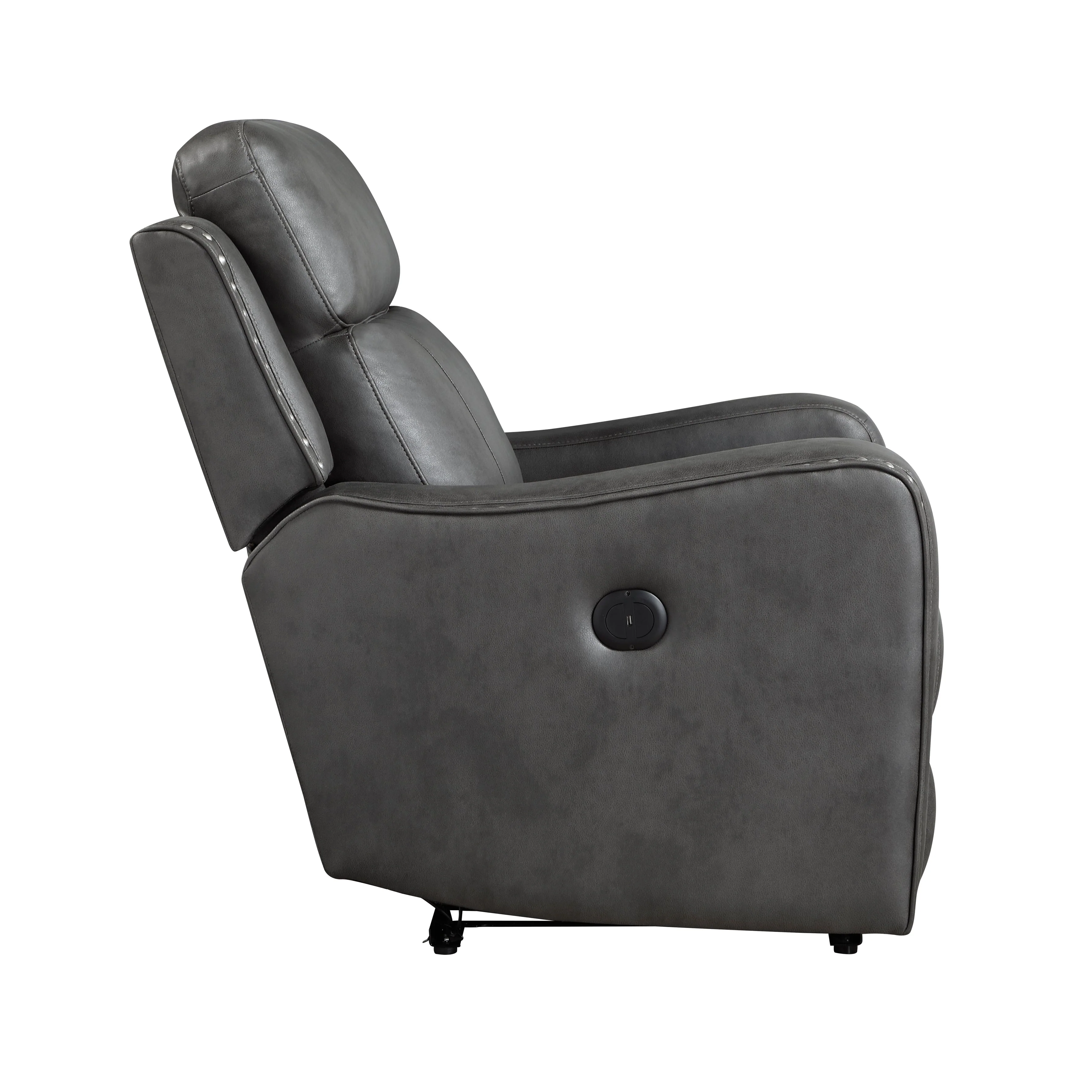 Kellen Smoky Gray Power Reclining Chair - Image 3