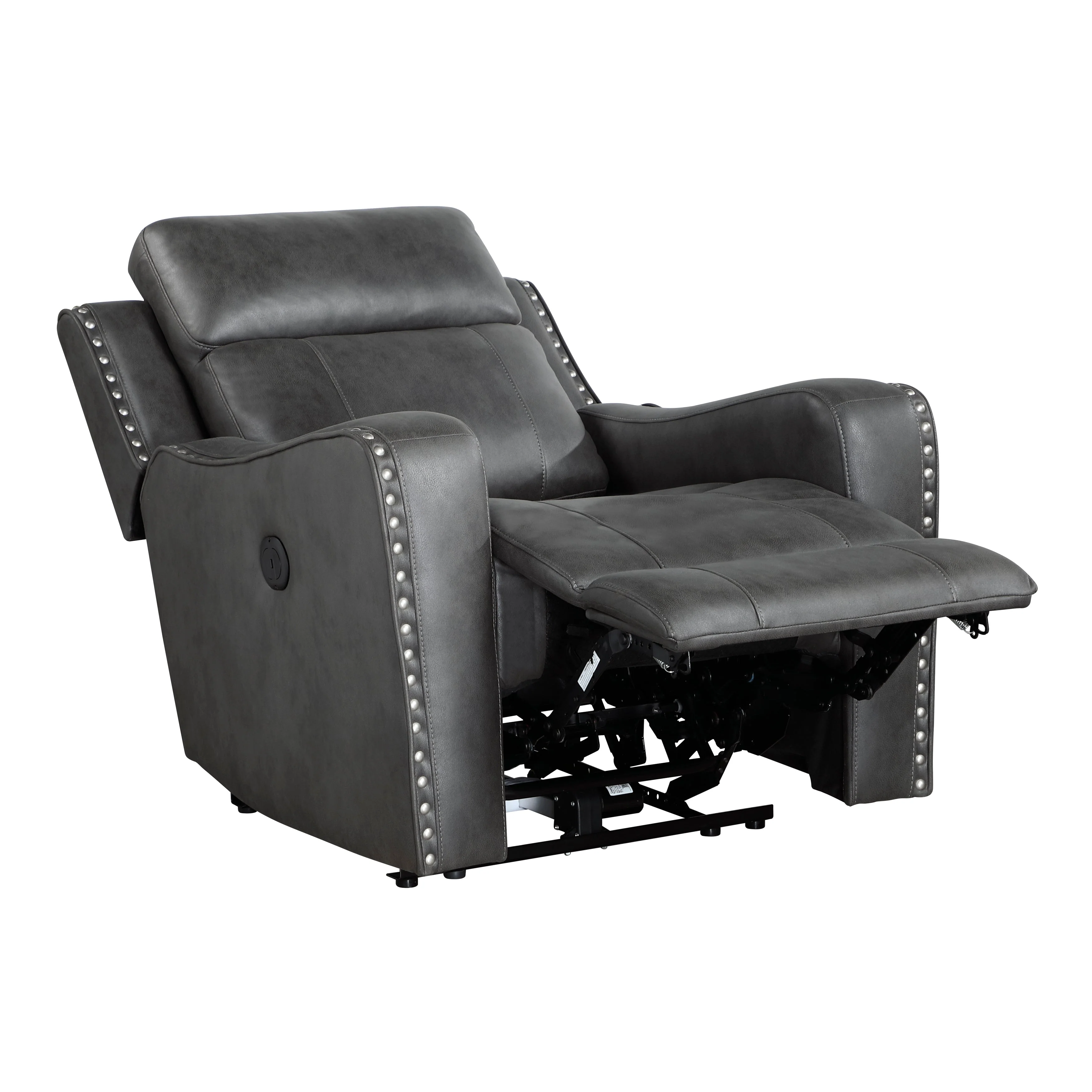 Kellen Smoky Gray Power Reclining Chair - Image 7
