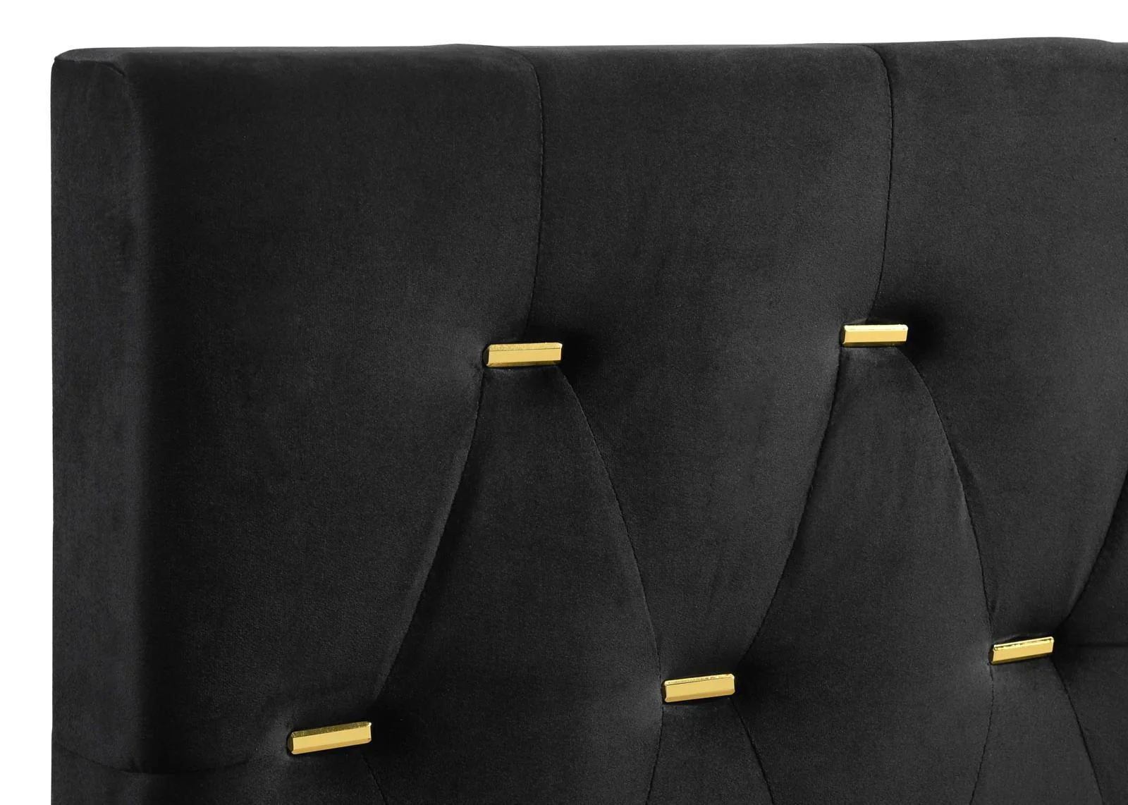 Kendall Tufted Panel California King Bed Black/Gold - Image 5