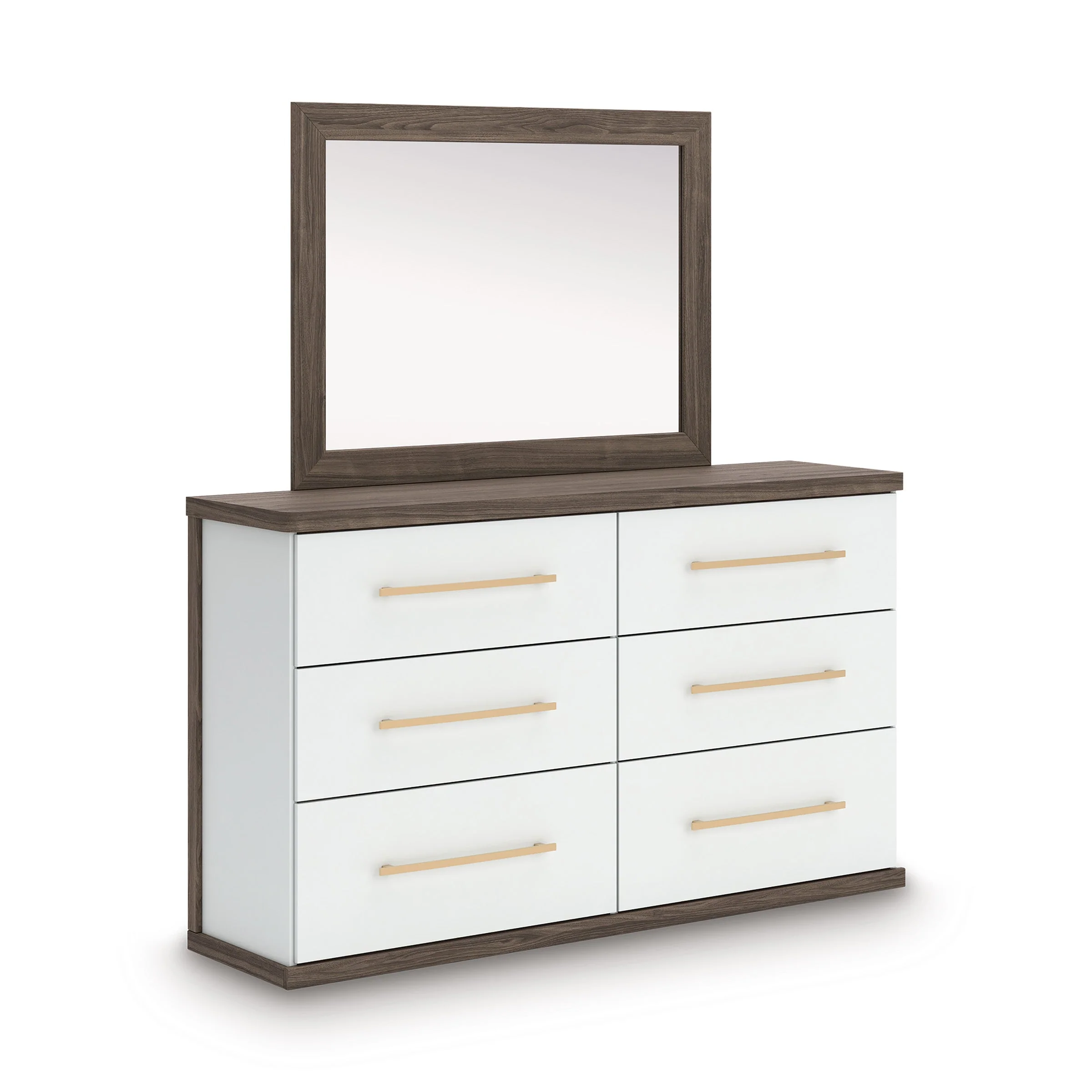 Kendanport Brown/White Upholstered Bedroom Set - Image 16