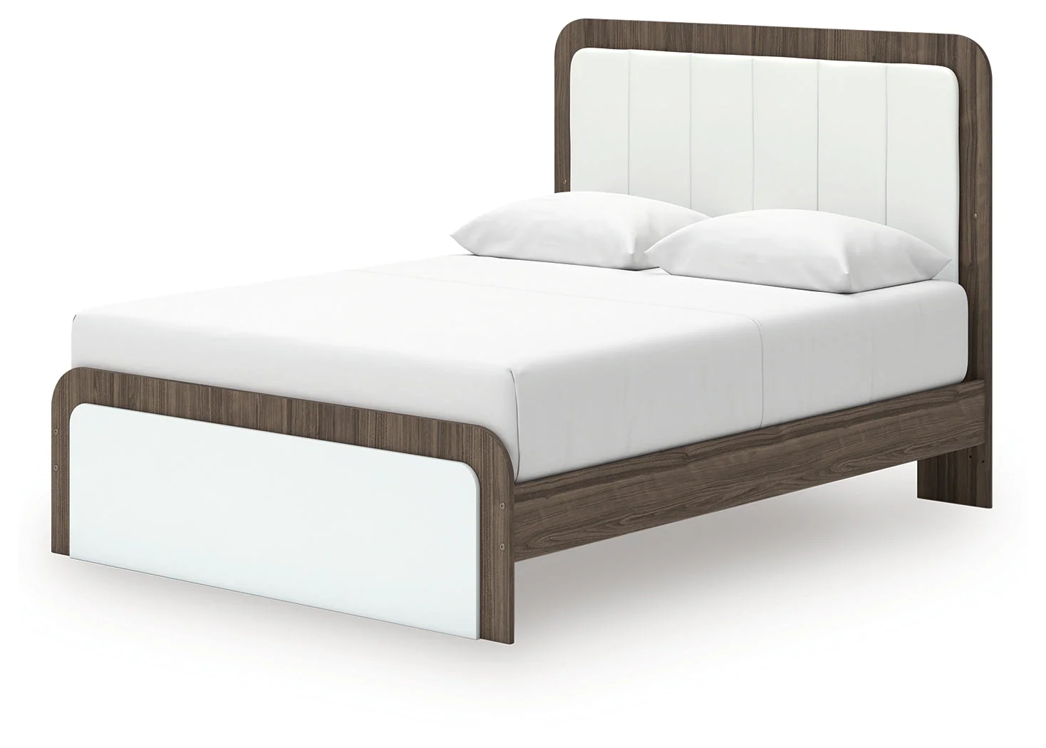 Kendanport Brown/White Upholstered Bedroom Set - Image 4