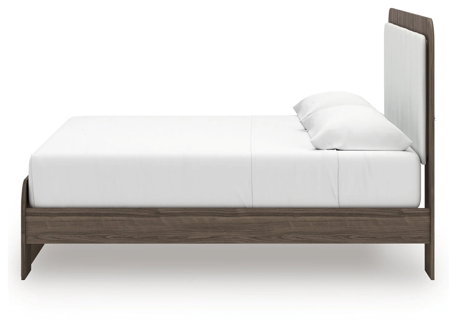 Kendanport White/Brown King Upholstered Bed - Image 9