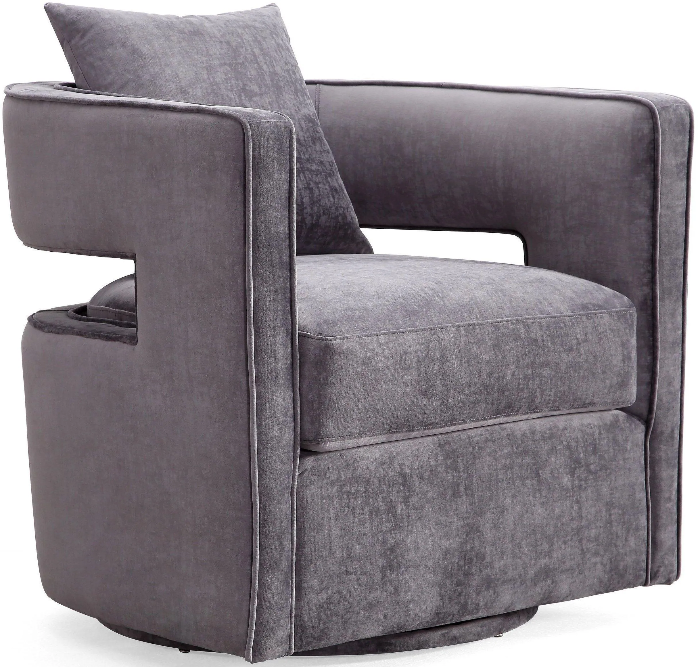 Kennedy Velvet Swivel Accent Chair - Image 10
