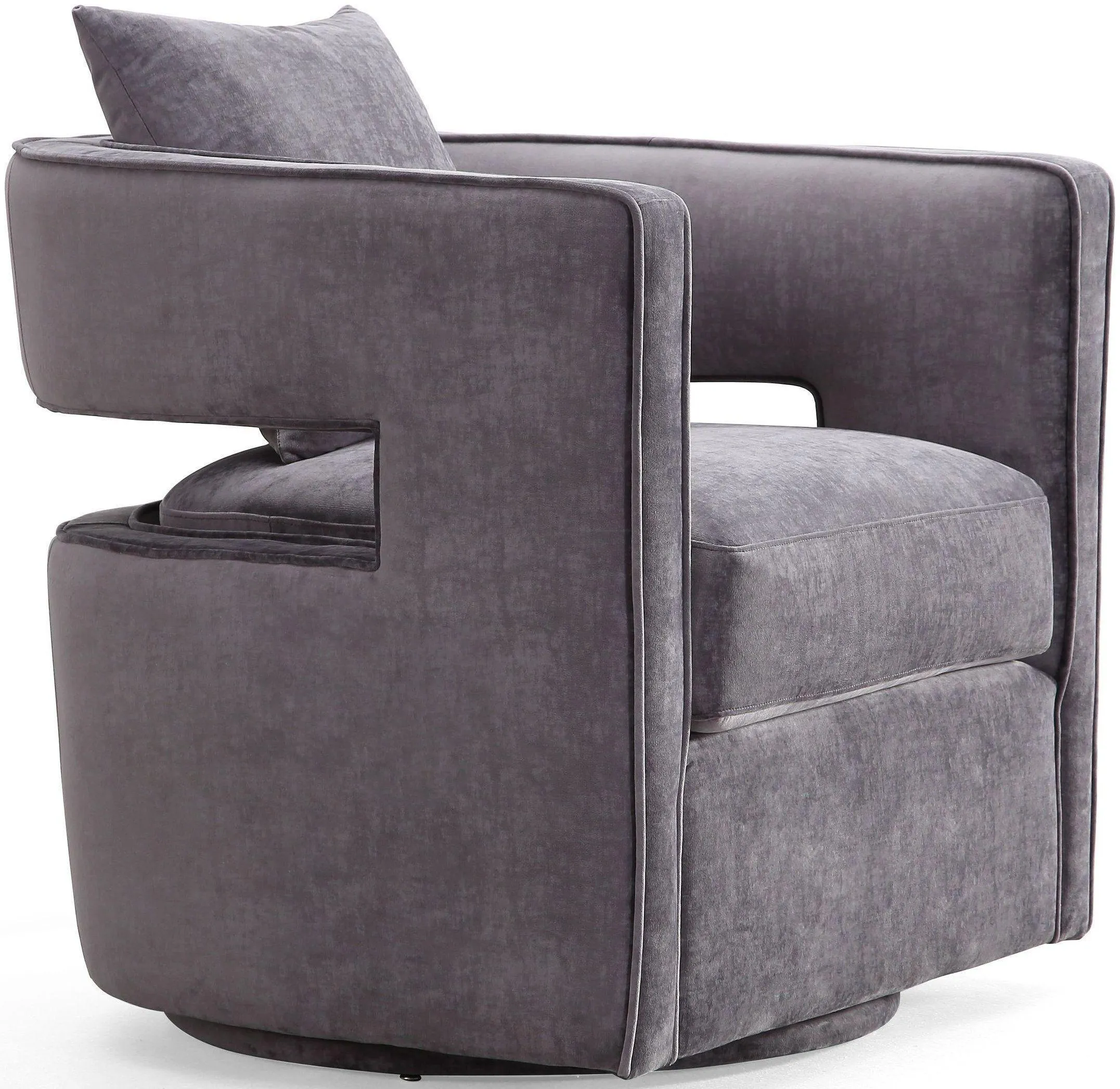 Kennedy Velvet Swivel Accent Chair - Image 13