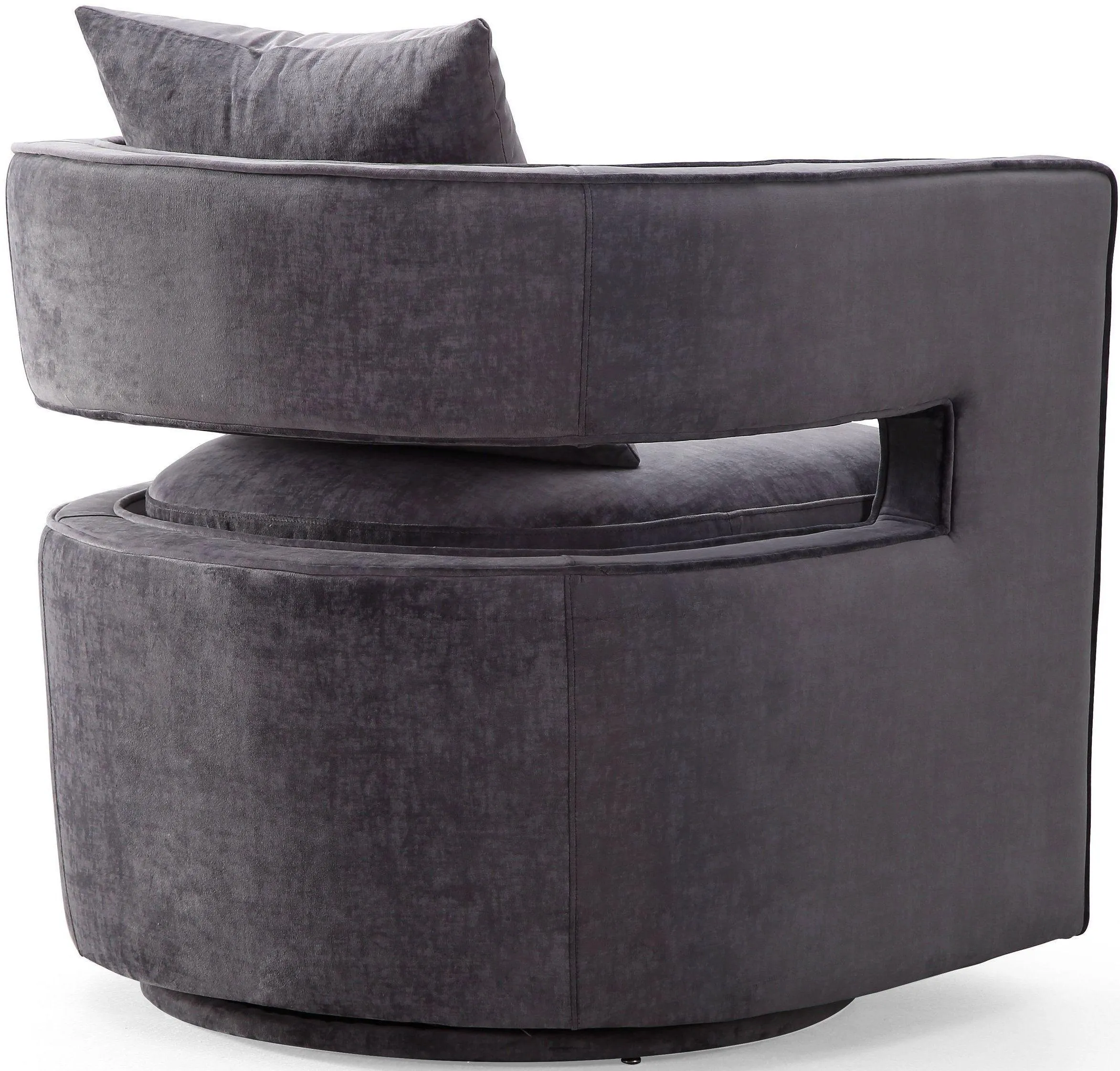 Kennedy Velvet Swivel Accent Chair - Image 14