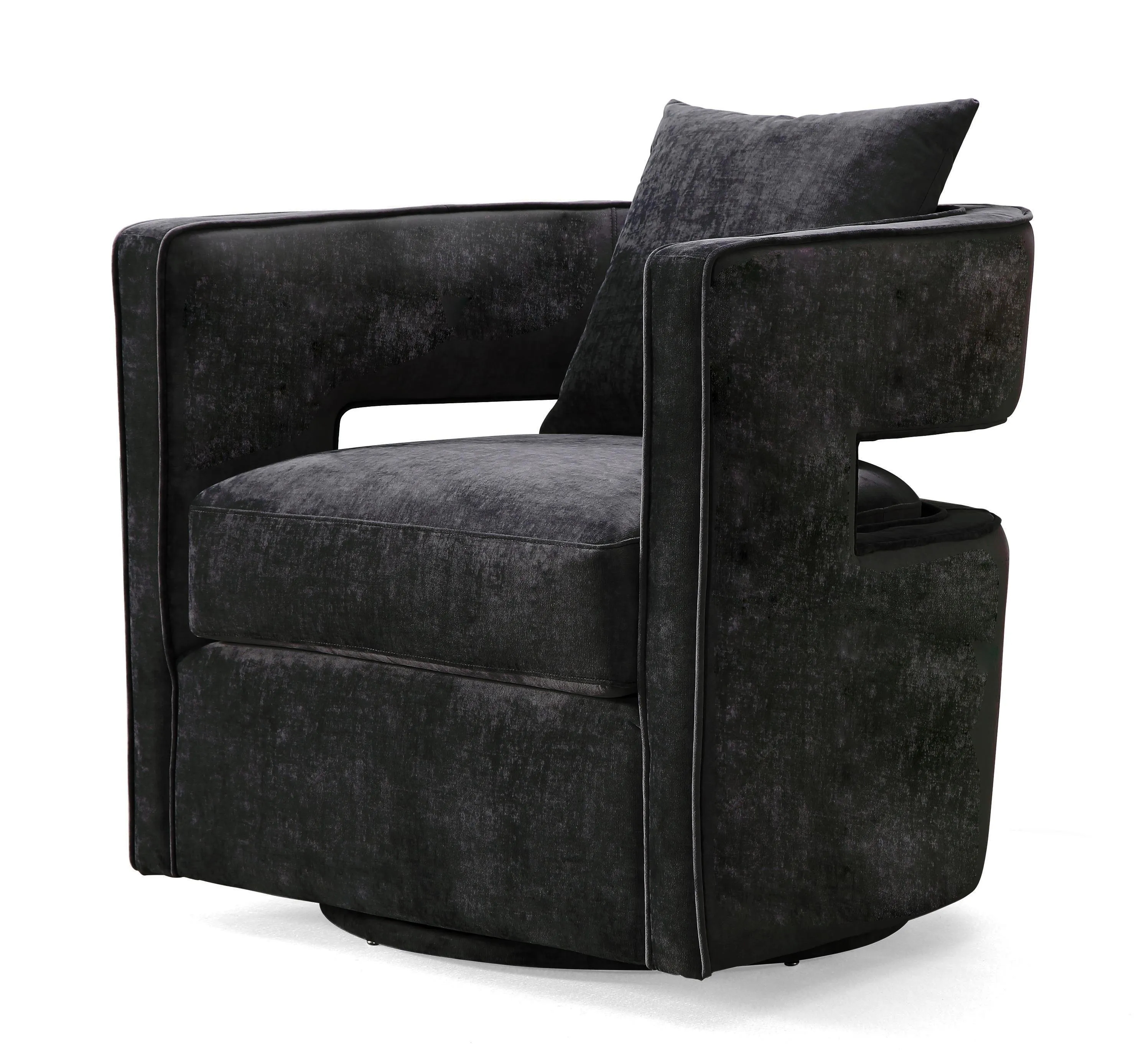 Kennedy Velvet Swivel Accent Chair - Image 23