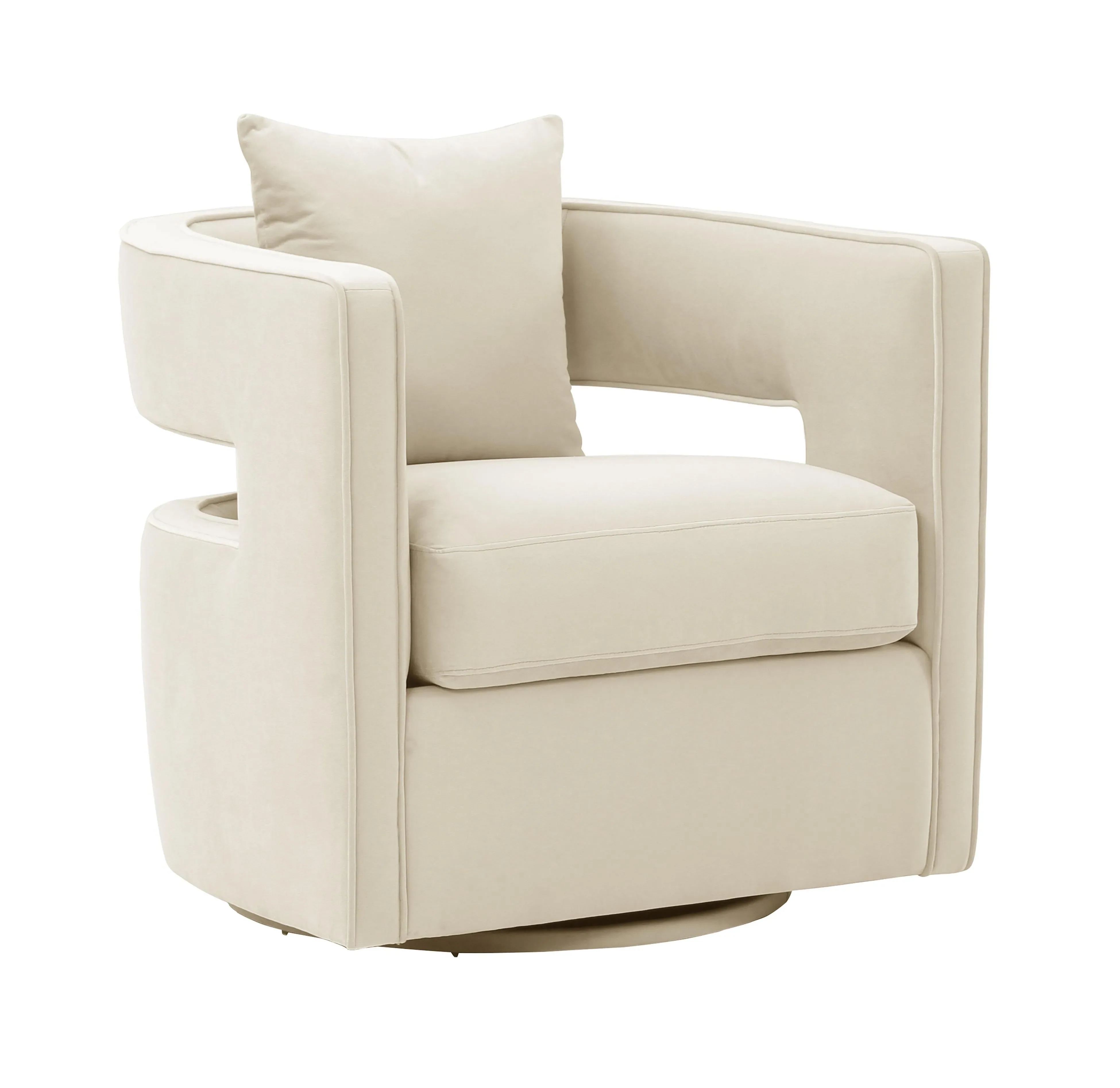 Kennedy Velvet Swivel Accent Chair - Image 34