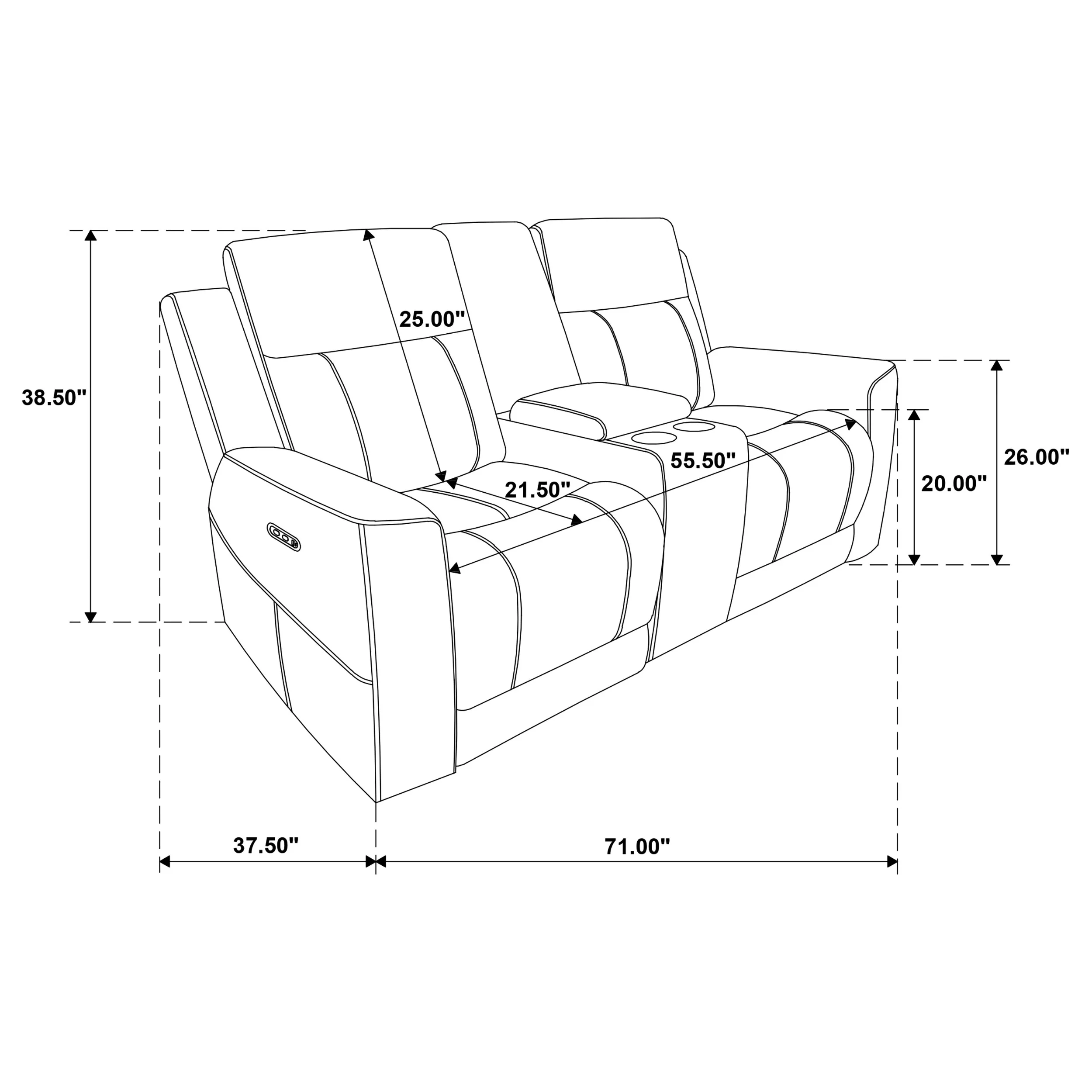 Kennett Ivory 3-piece Chenille Power Reclining Sofa Set - Image 19