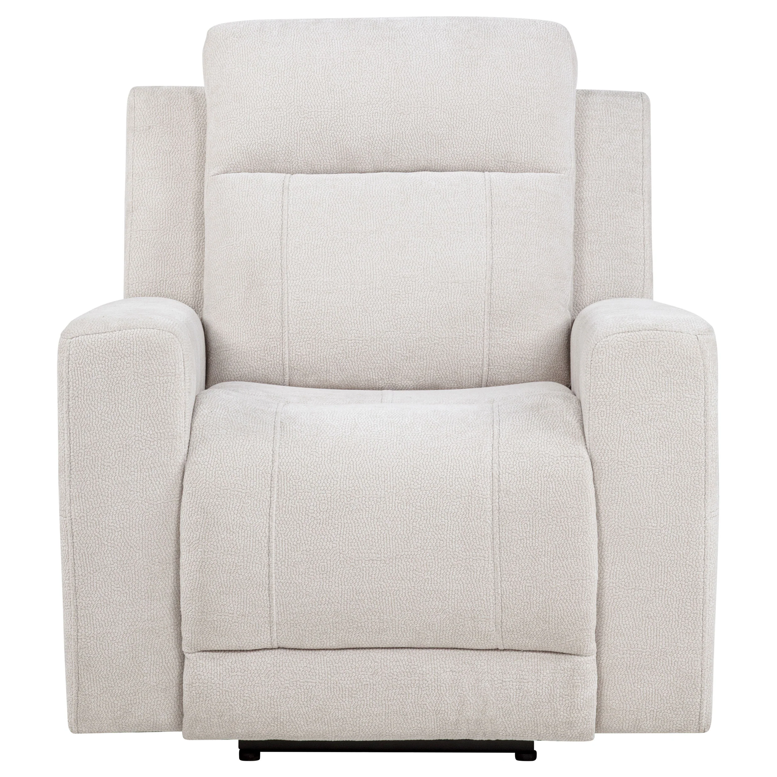 Kennett Ivory Chenille Upholstered Power Recliner Chair - Image 5