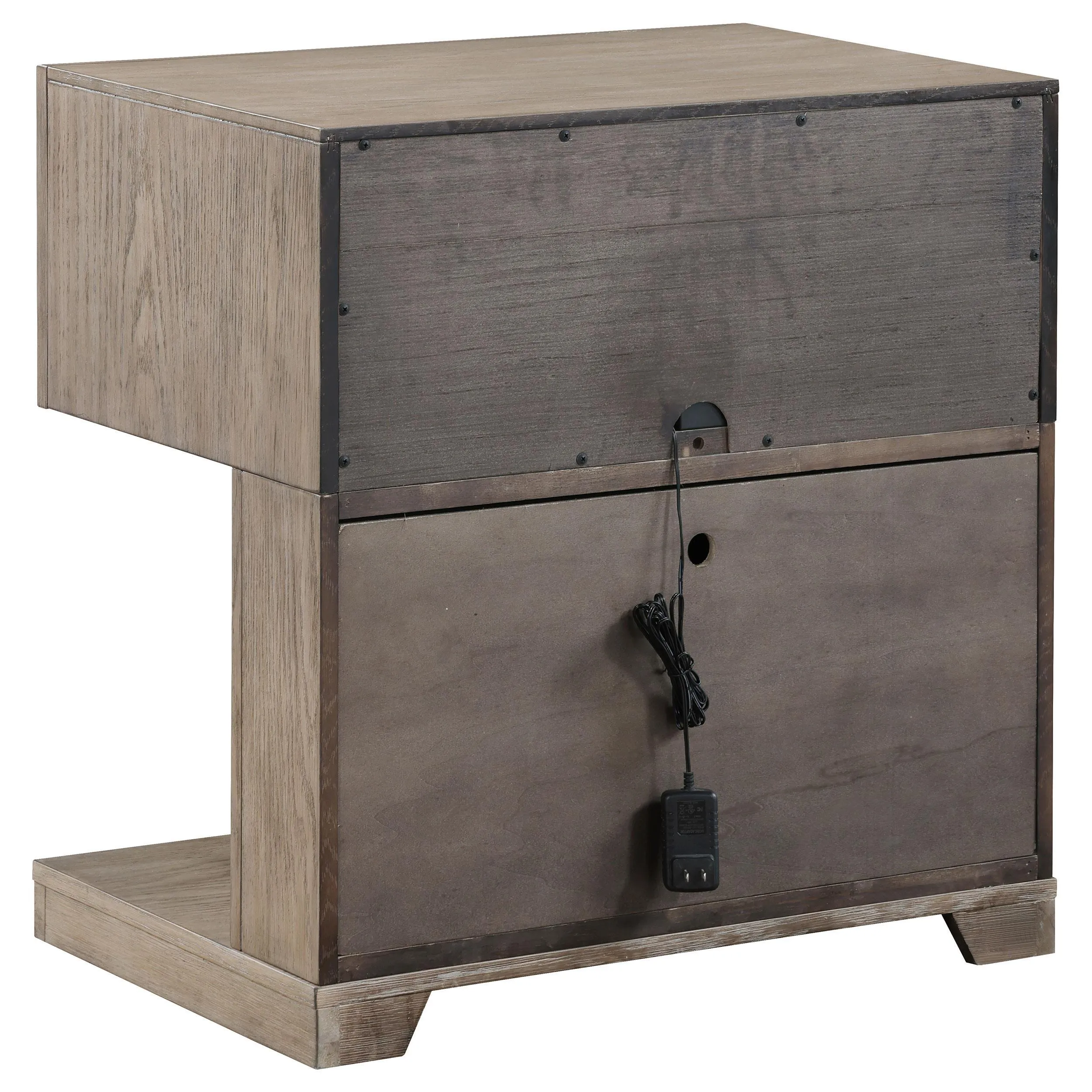 Kenora Barley Brown 1-drawer Nightstand Bedside Table - Image 6