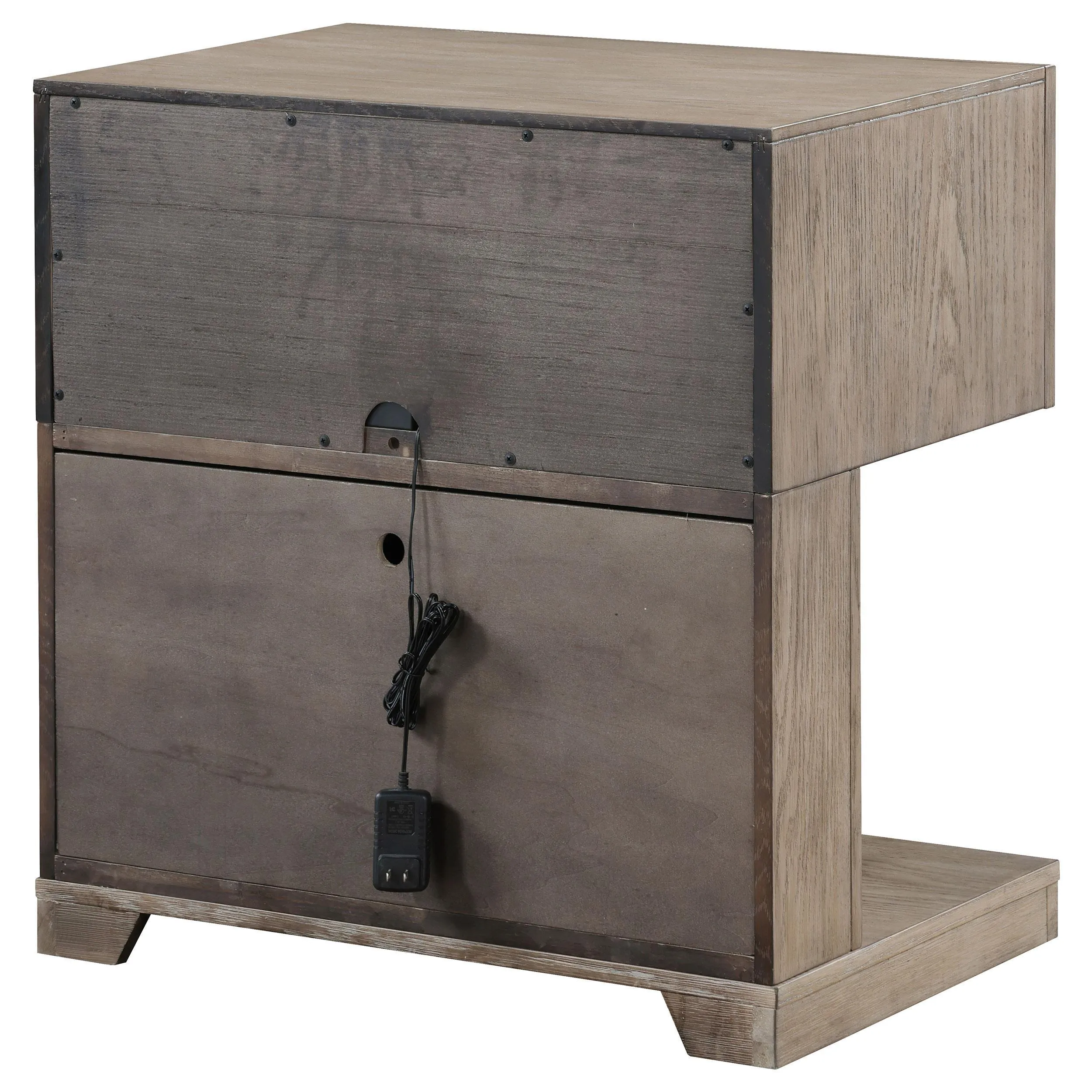 Kenora Barley Brown 1-drawer Nightstand Bedside Table - Image 8