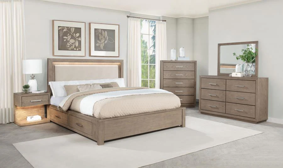Kenora Barley Brown 5-Piece Queen Bedroom Set