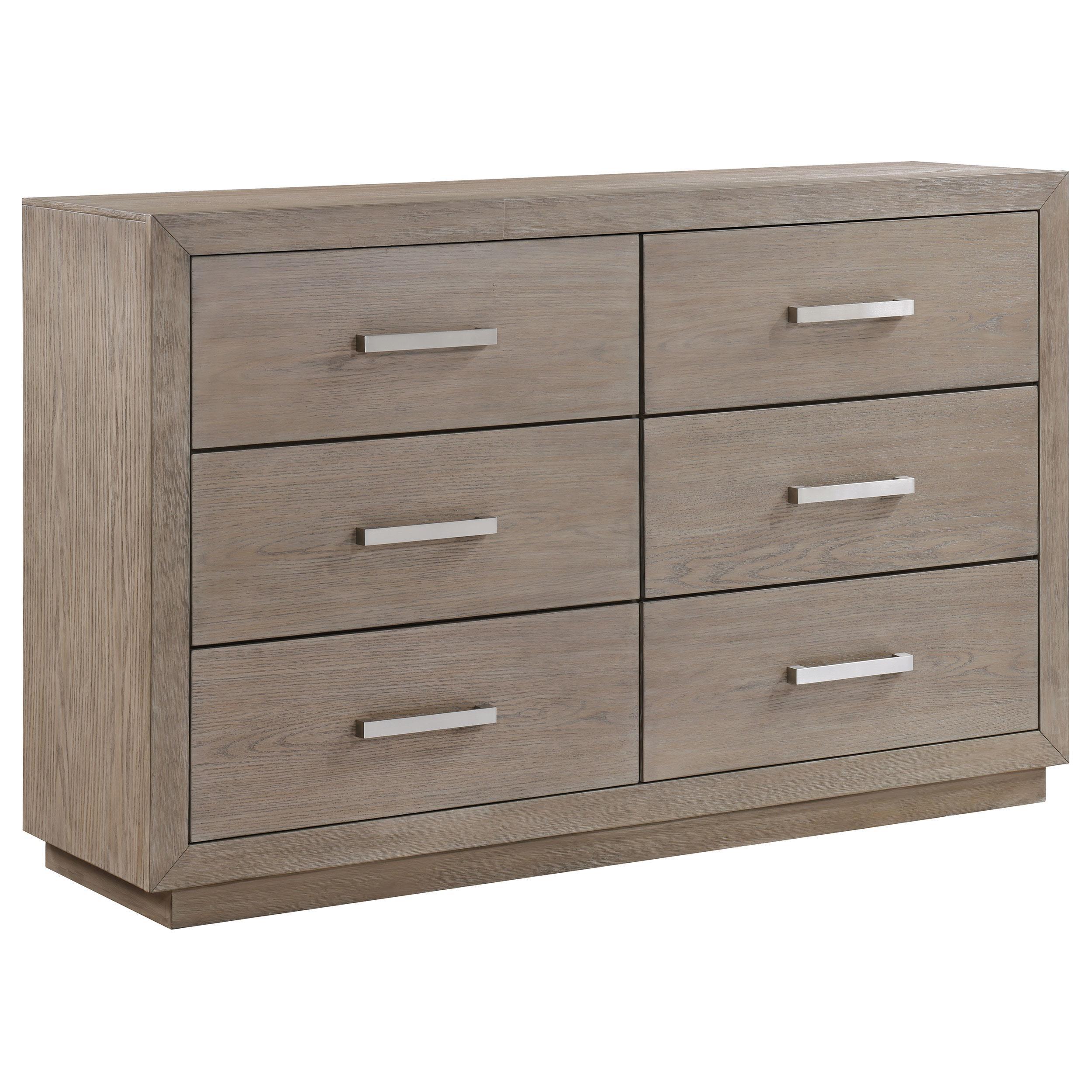 Kenora Brown 6-drawer Dresser Barley - Image 3
