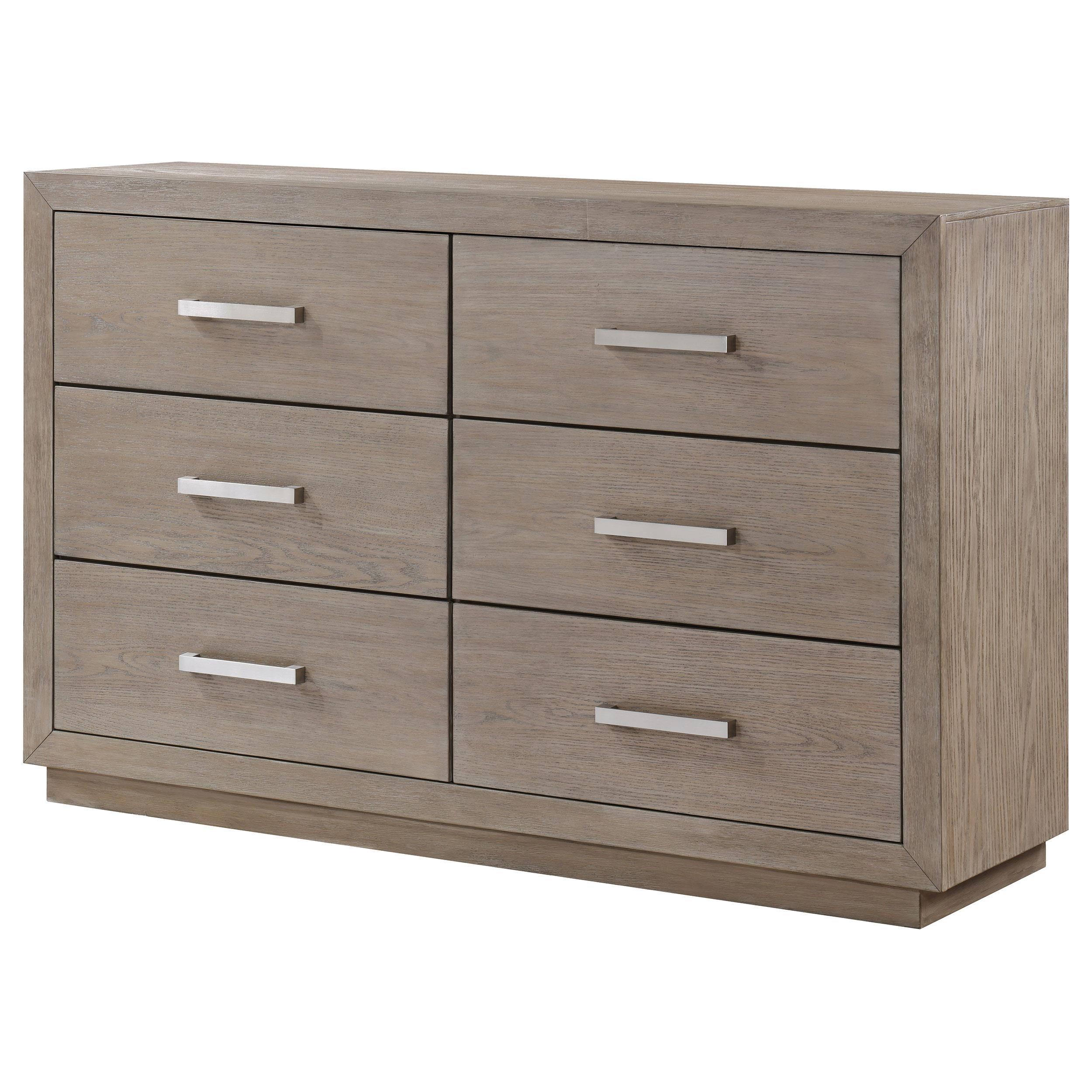 Kenora Brown 6-drawer Dresser Barley - Image 4