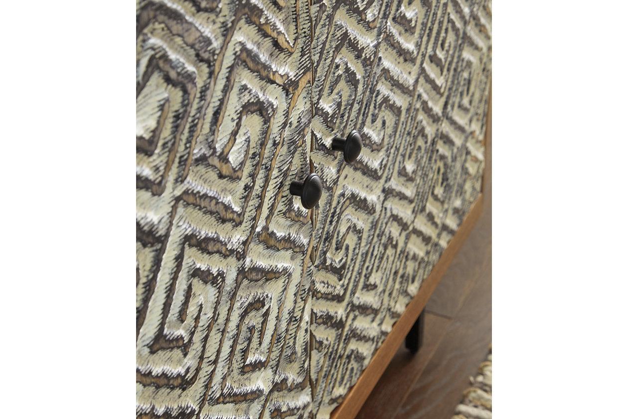 Kerrings Brown/Black/White Accent Cabinet - Image 8