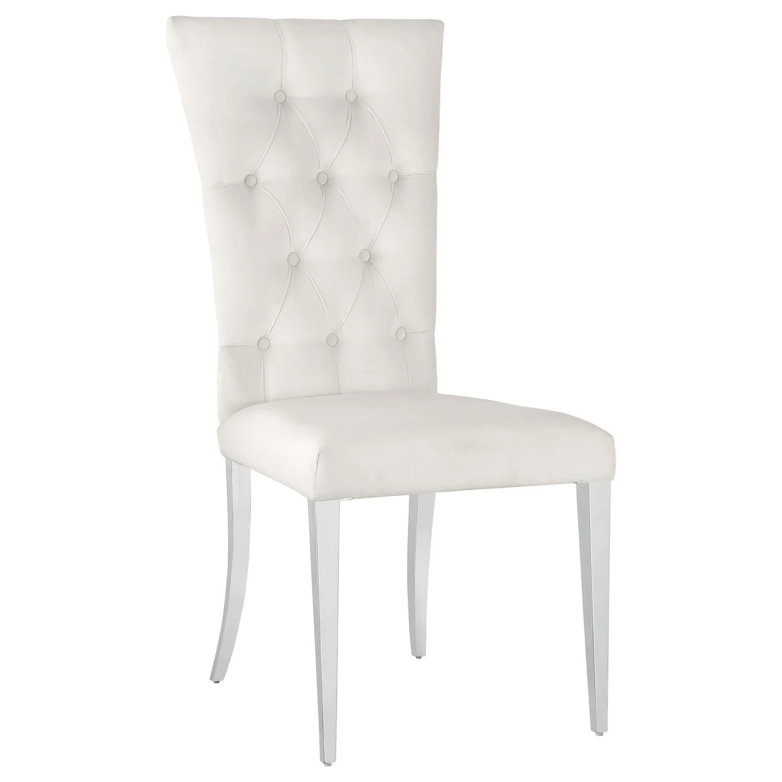 Kerwin White/Chrome 5-Piece Dining Set - Image 4
