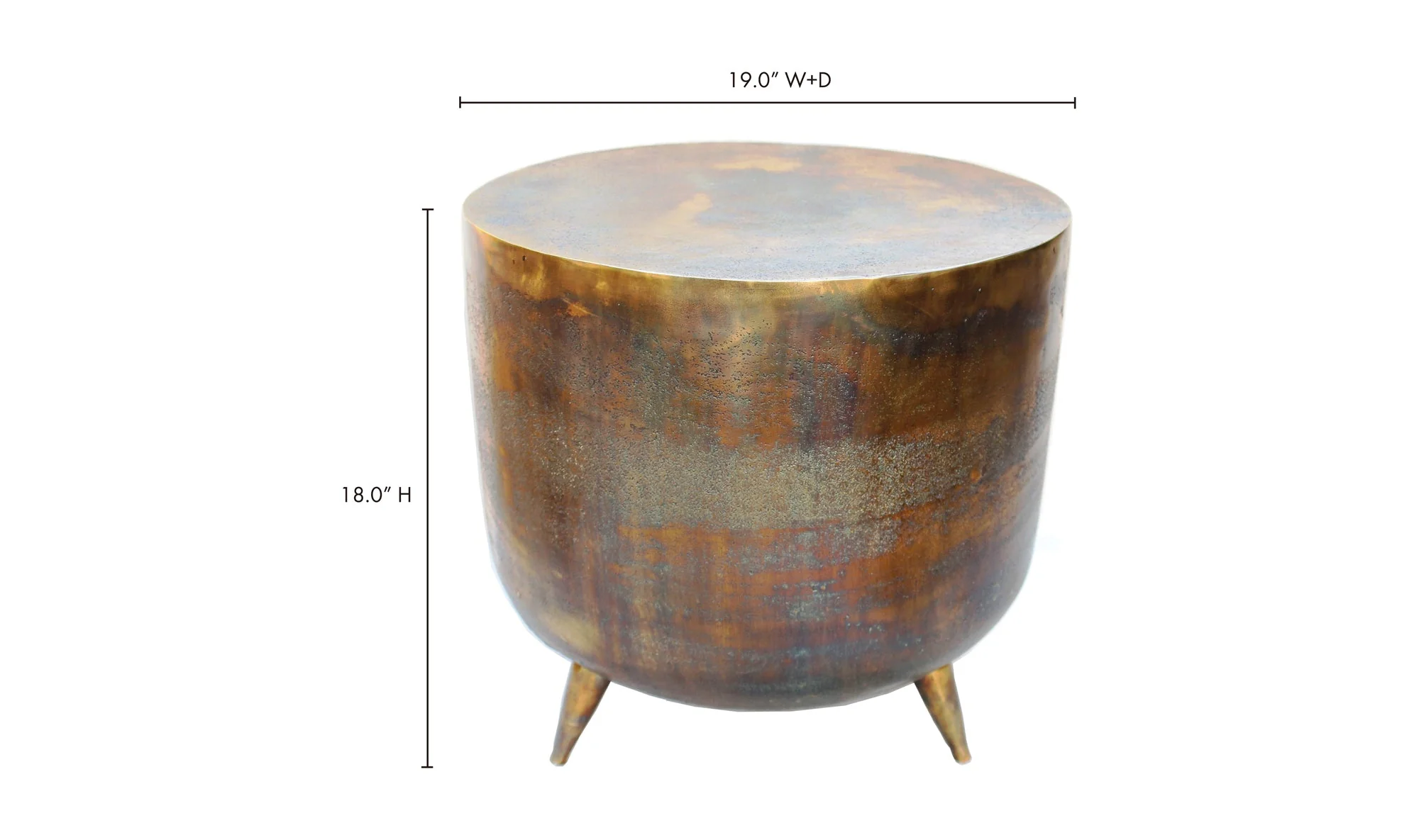 Kettel Accent Table Brass - Image 2