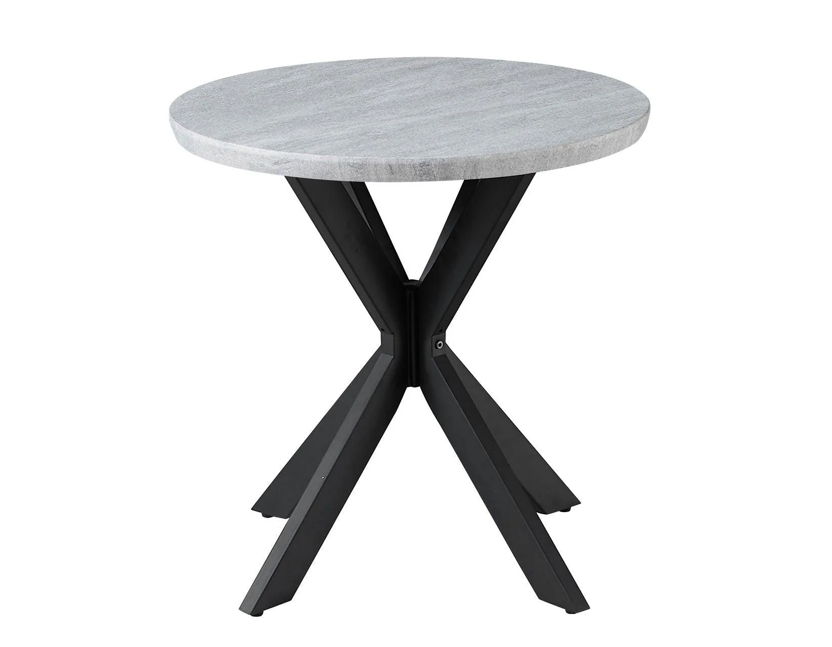 Keyla Faux-Marble Round End Table - Image 2