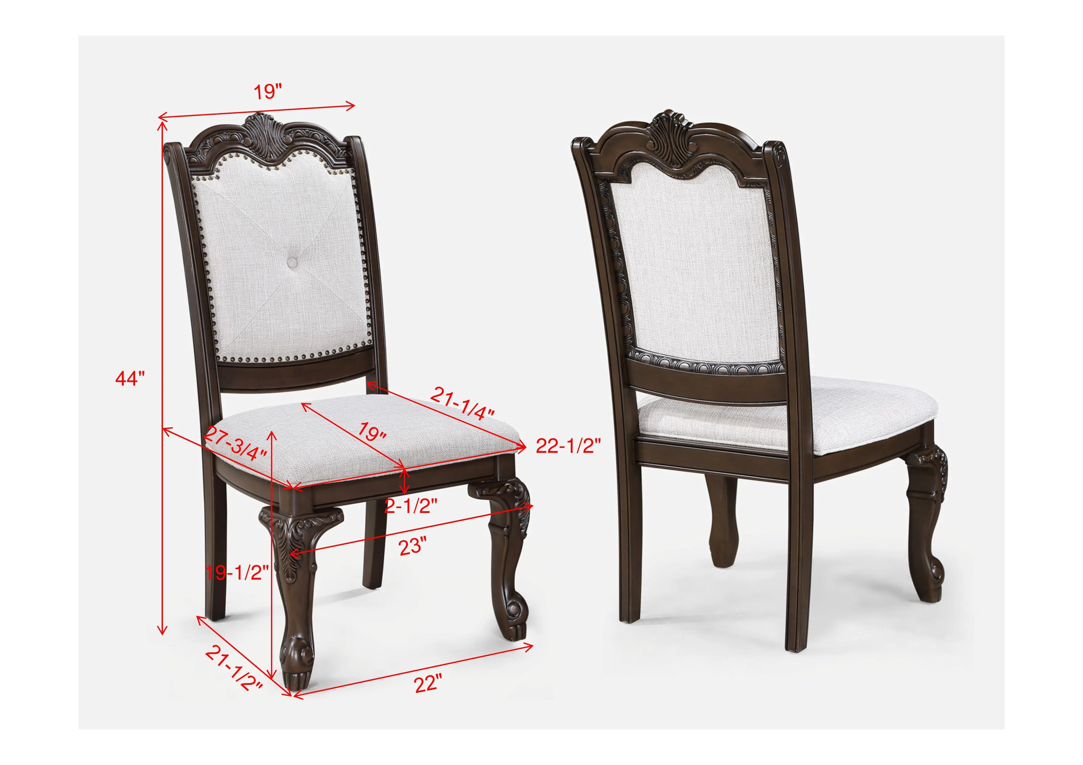 Kiera Coffee Brown Formal Extendable Dining Set - Image 9