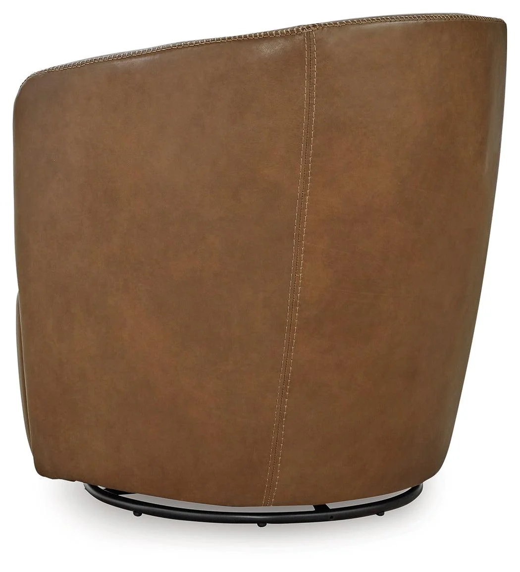 Kierreys Caramel Swivel Chair - Image 5