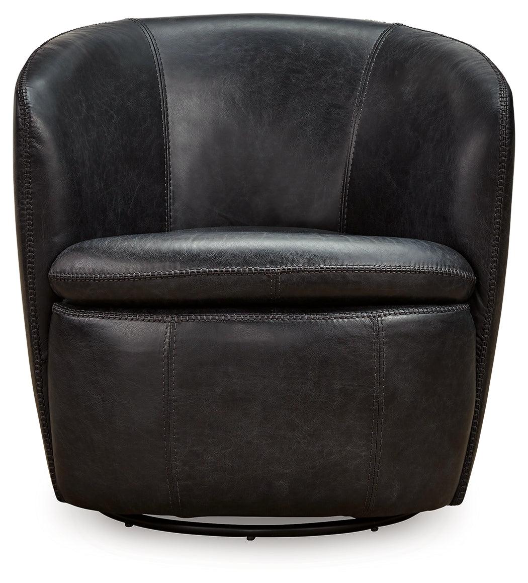 Kierreys Midnight Swivel Chair - Image 3