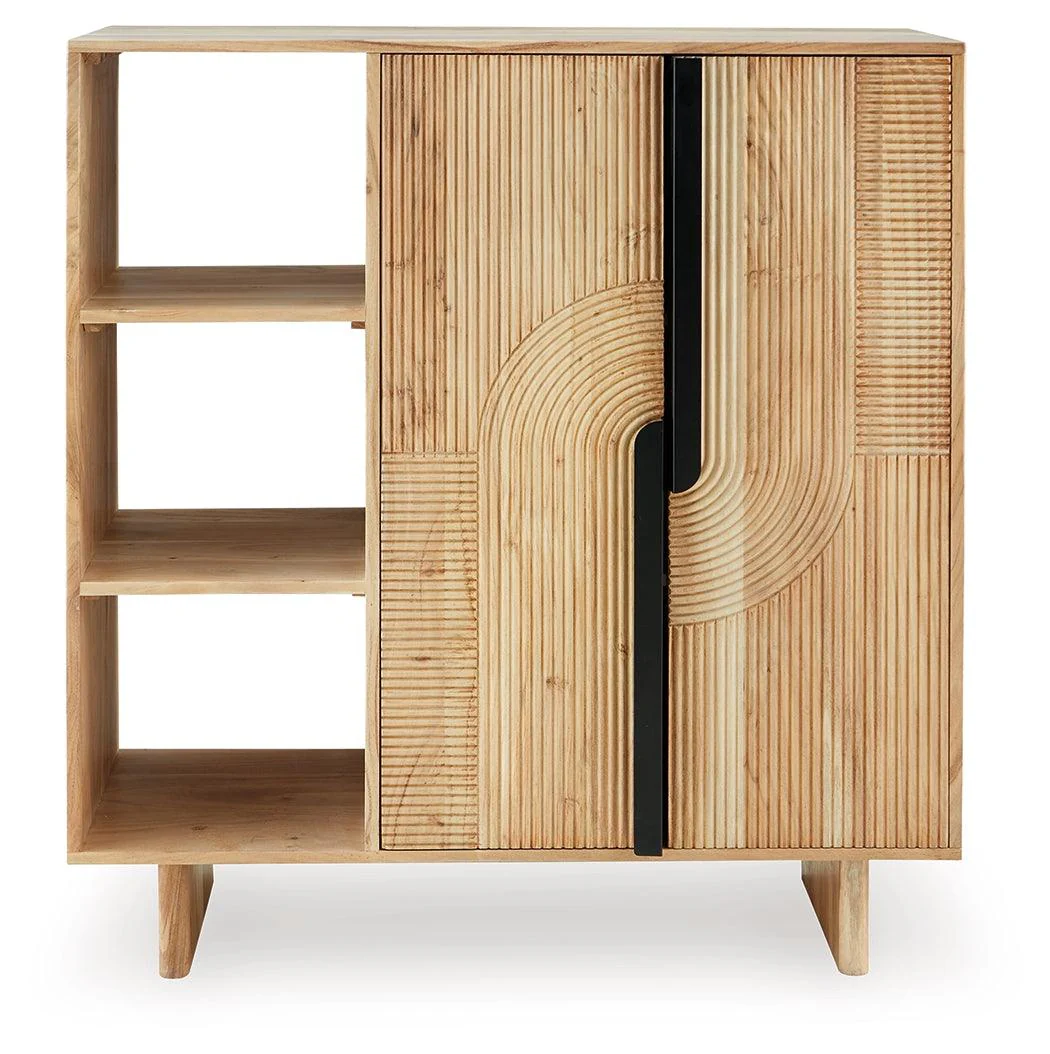 Kierwell Natural Accent Cabinet - Image 3