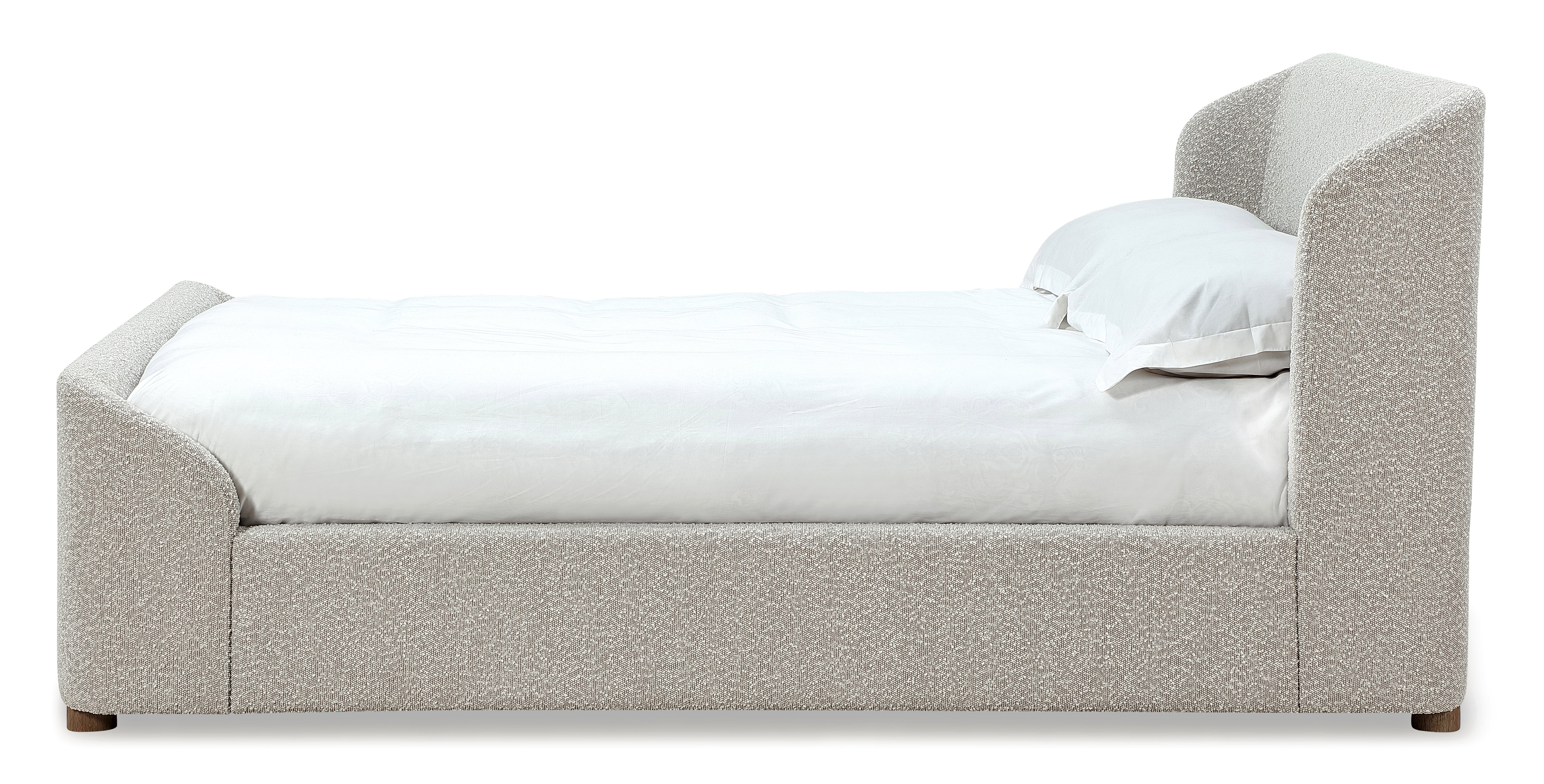 Kiki Upholstered California King Platform Bed in Cotton Ball Boucle - Image 6