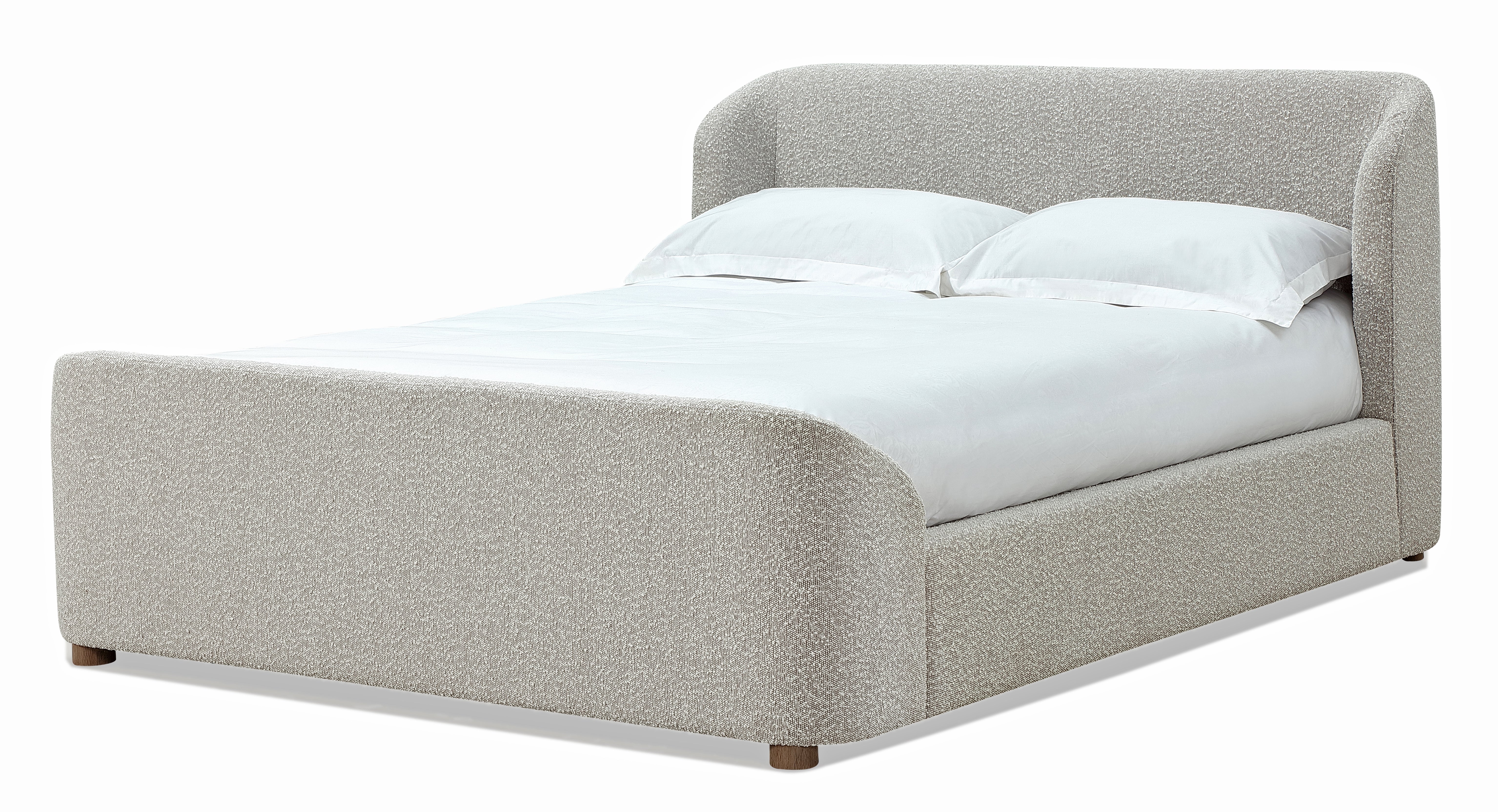 Kiki Upholstered Queen Platform Bed in Cotton Ball Boucle - Image 5