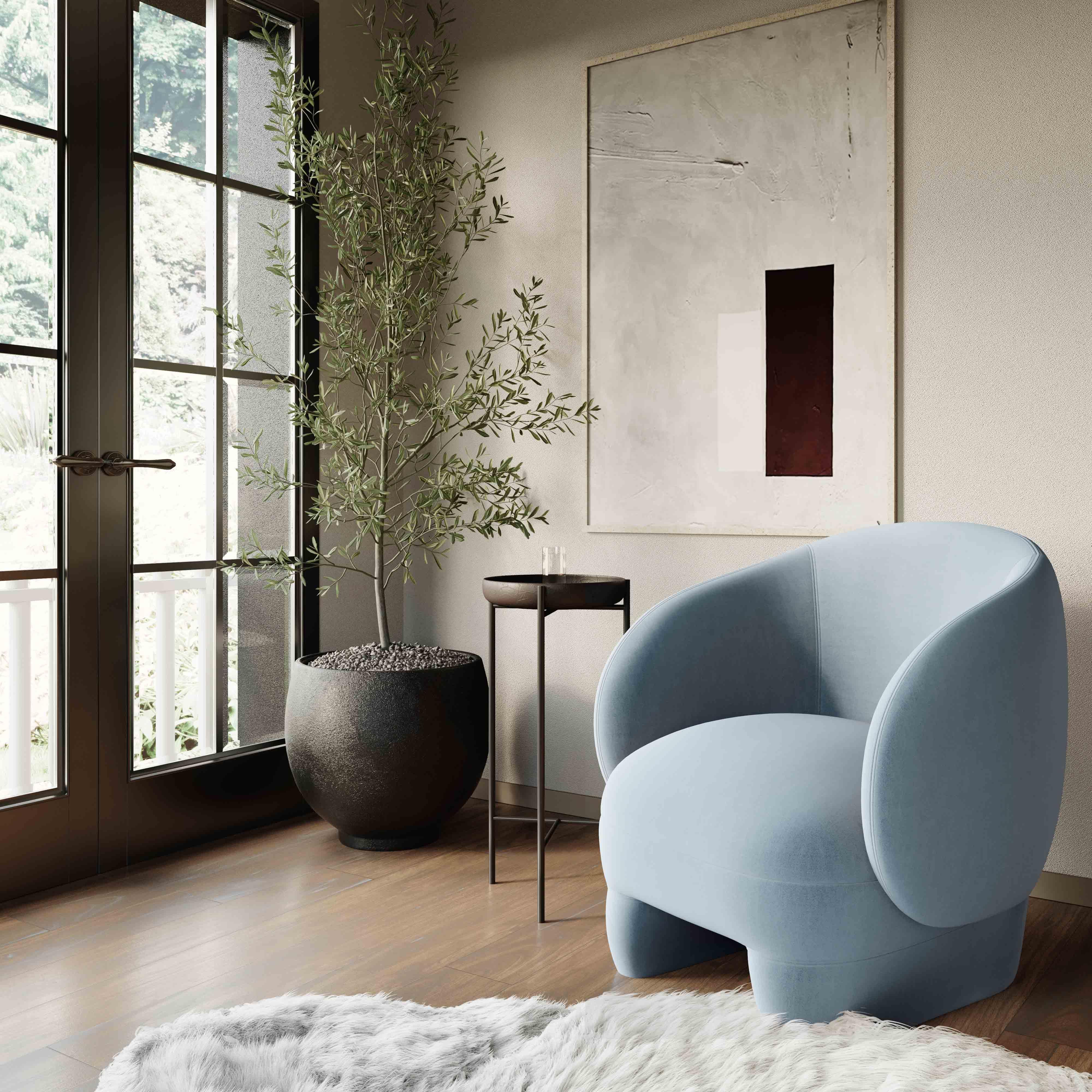 Kiki Velvet Accent Chair - Image 2
