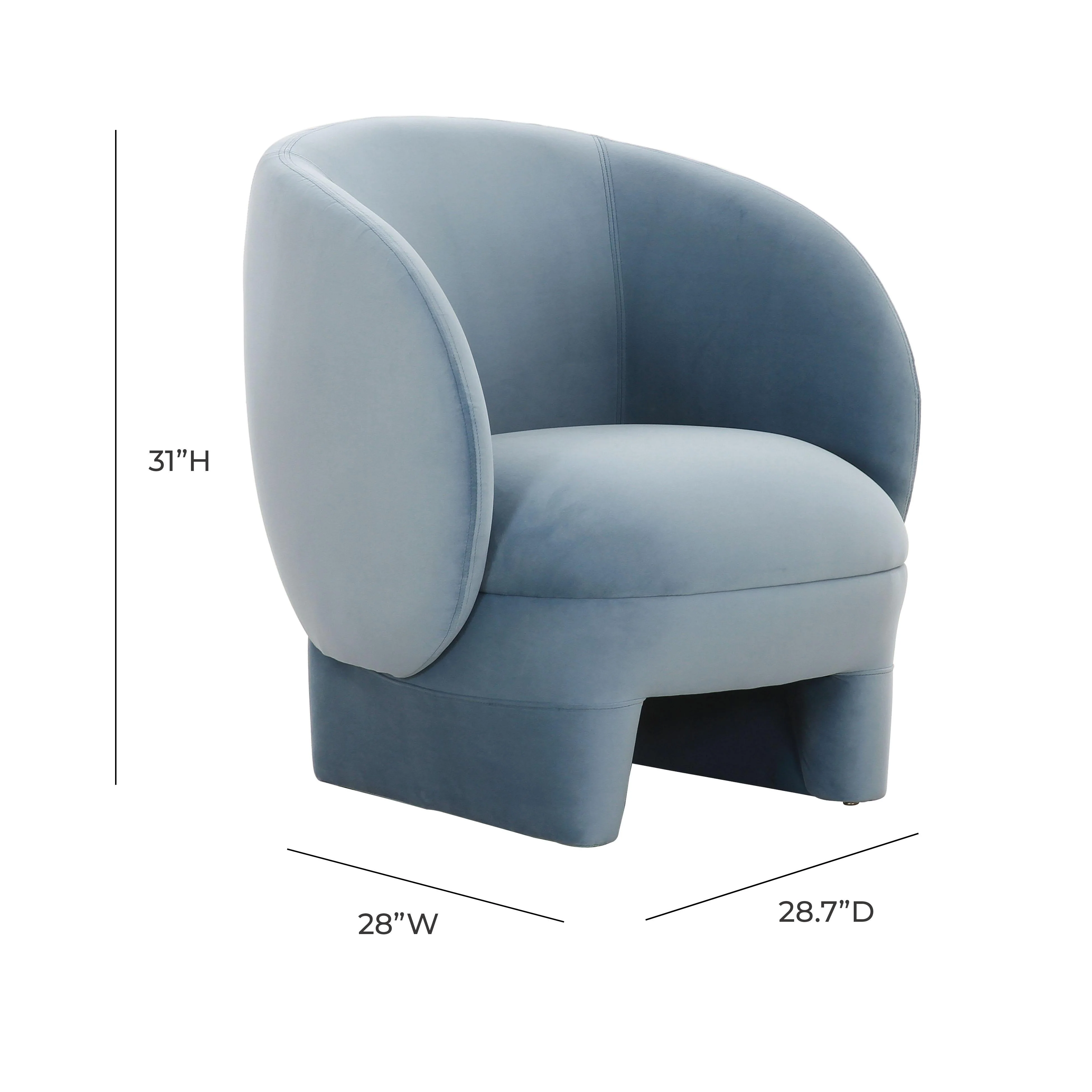 Kiki Velvet Accent Chair - Image 6