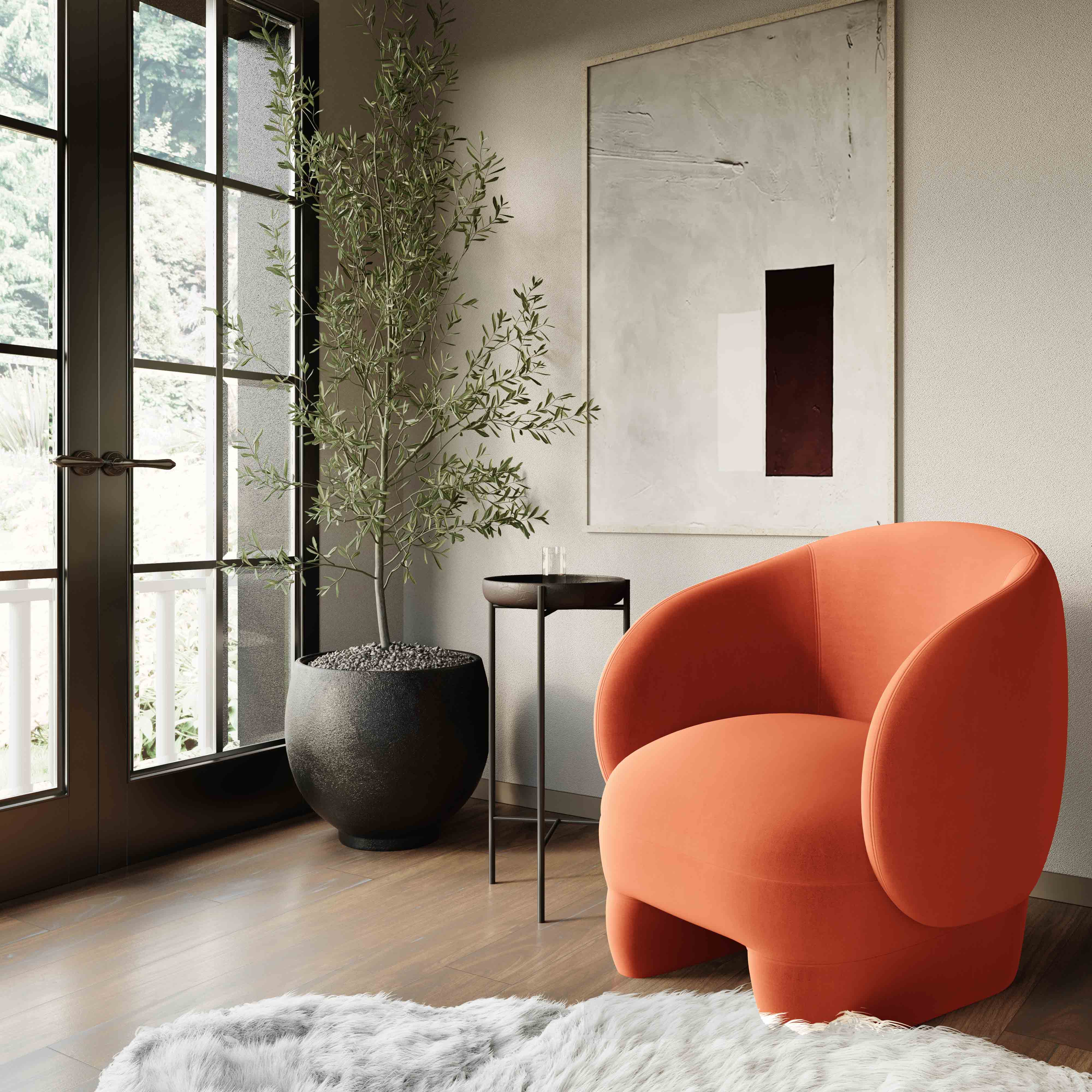 Kiki Velvet Accent Chair - Image 8