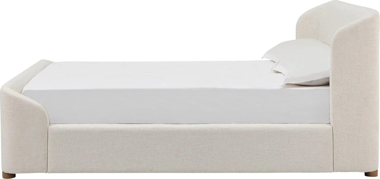 Kiki Whipped Honey Upholstered King Bed - Image 4