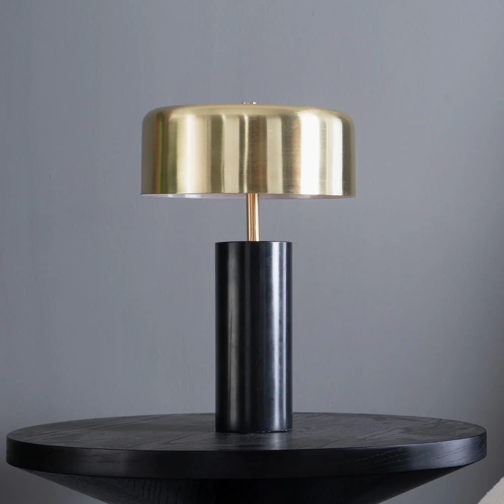 Kinetic Table Lamp - Gold outer and White inner - Image 3