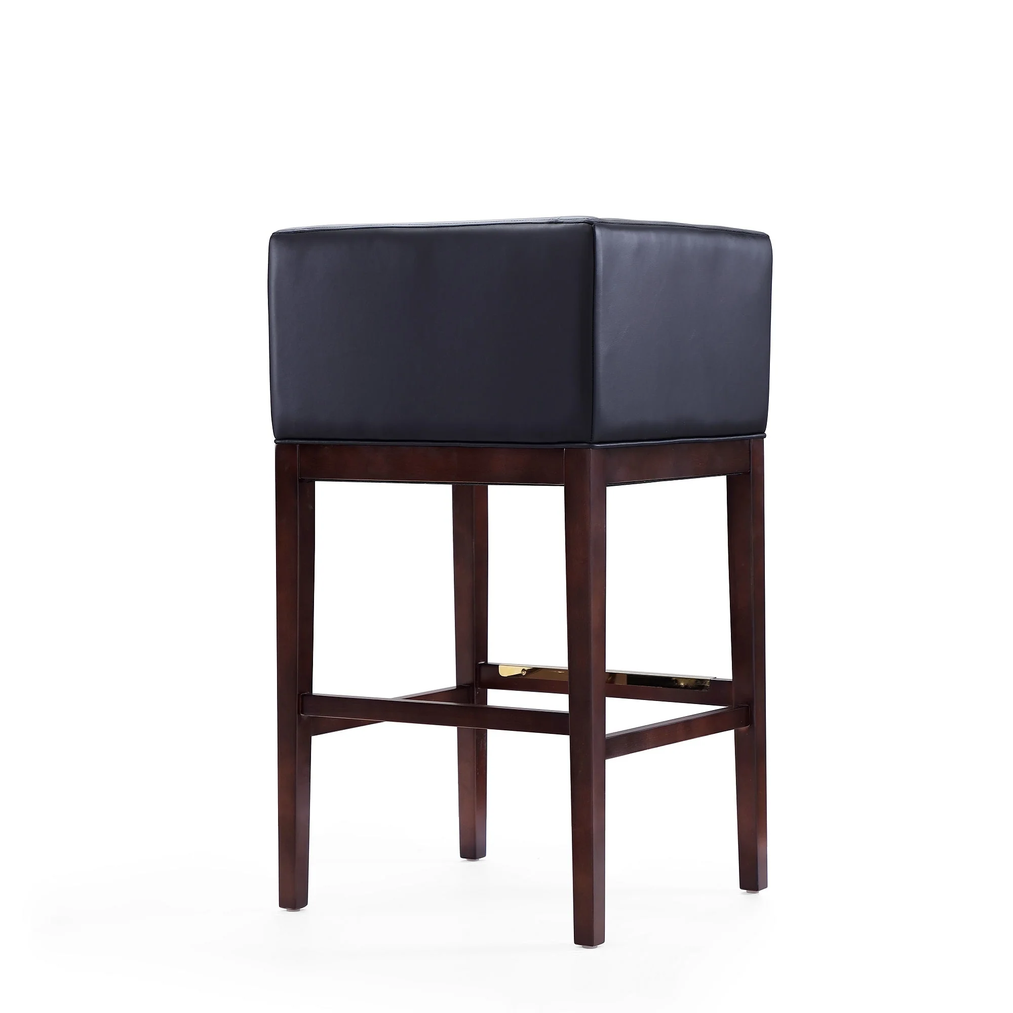 Kingsley Barstool in Black and Dark Walnut (set of 2) - Image 6