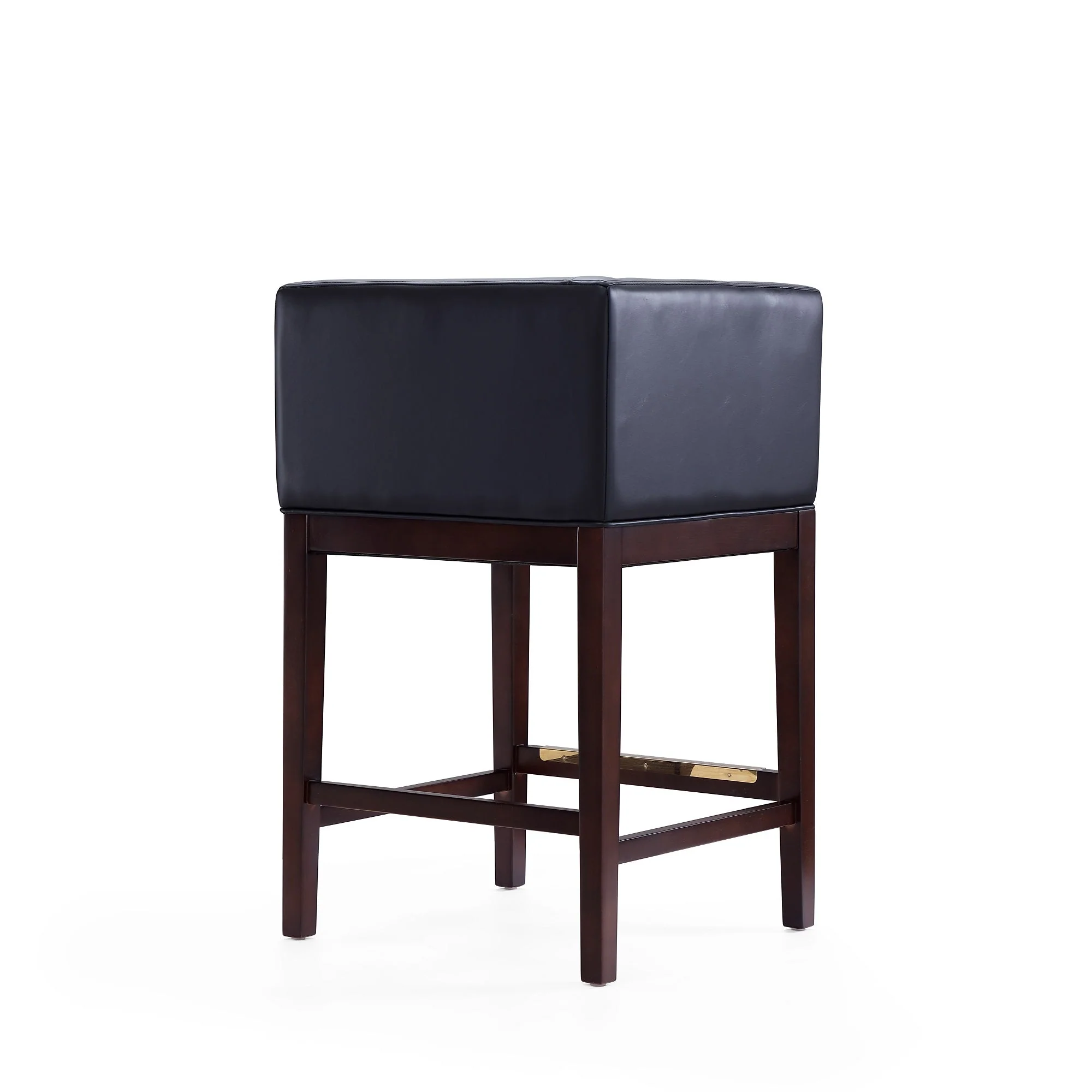 Kingsley Counter Stool in Black and Dark Walnut - Image 7