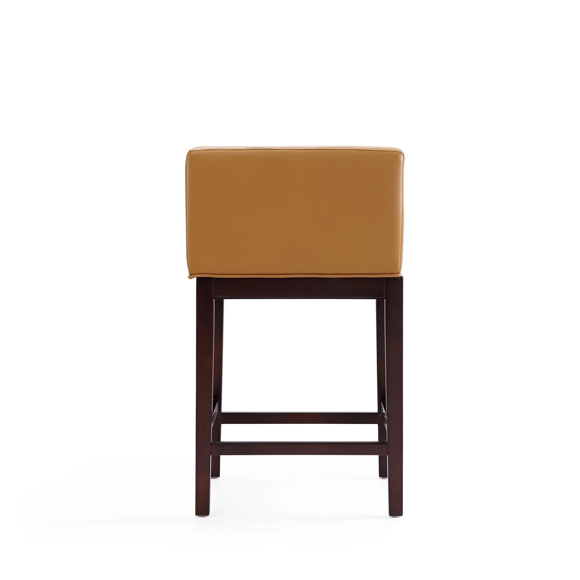 Kingsley Counter Stool in Camel and Dark Walnut (set of 2) - Image 8