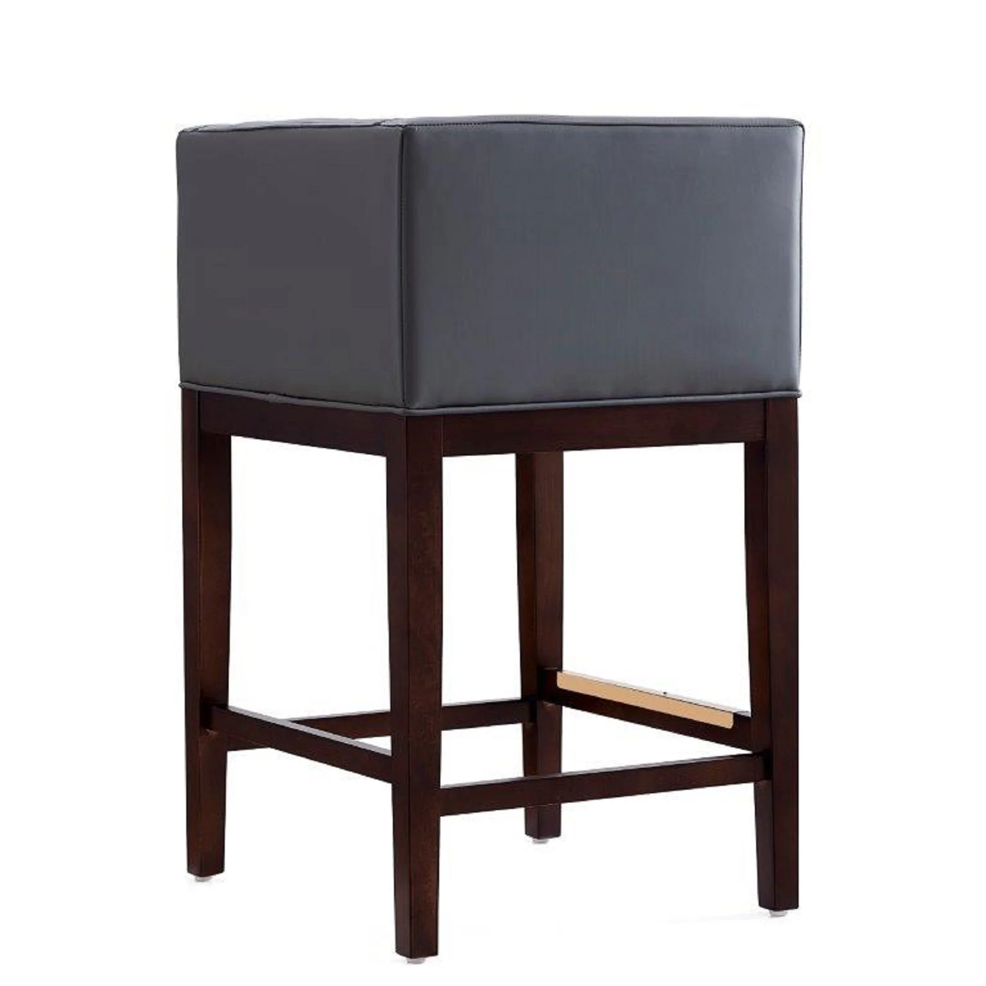 Kingsley Counter Stool in Grey and Dark Walnut - Image 6