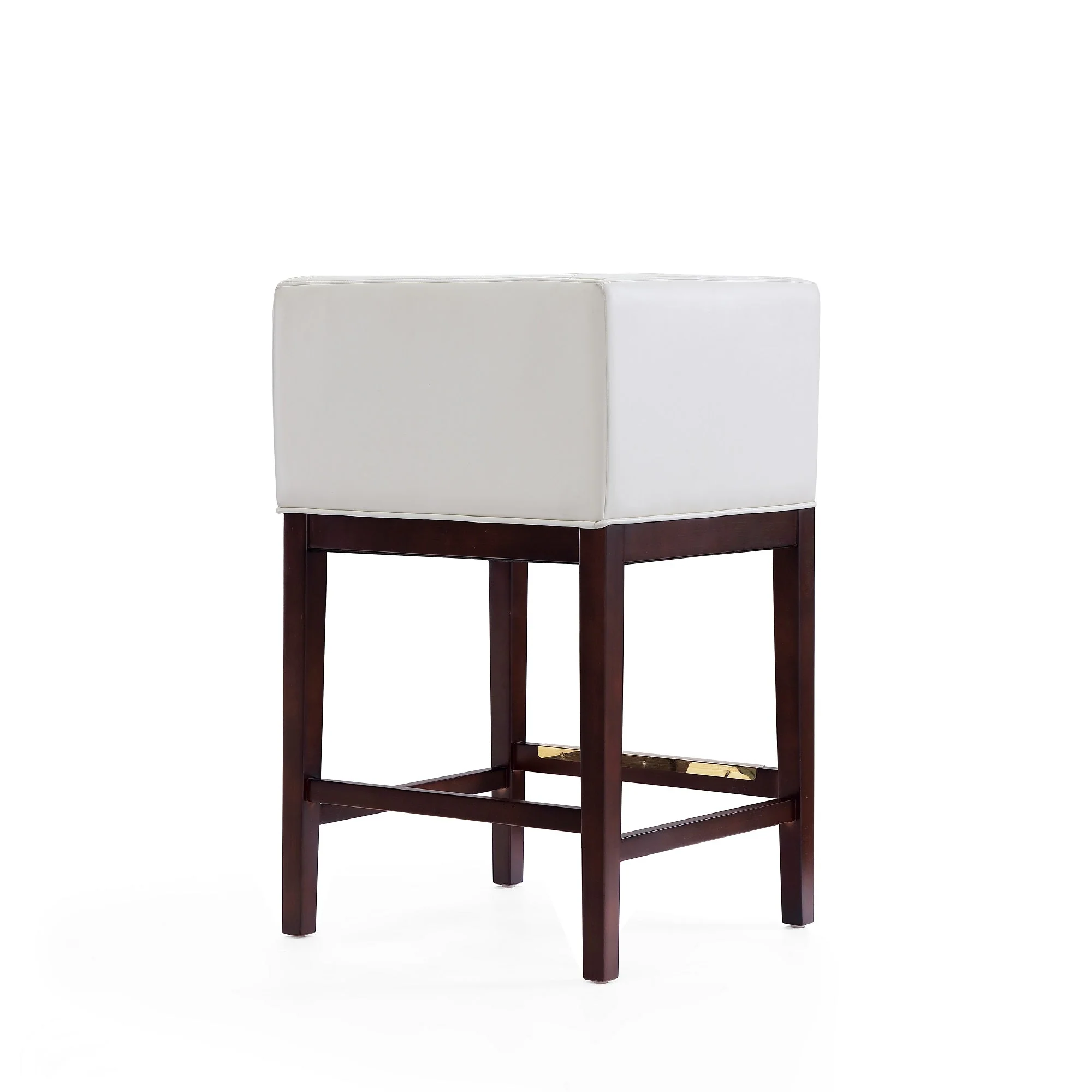 Kingsley Counter Stool in Ivory and Dark Walnut (set of 2) - Image 6