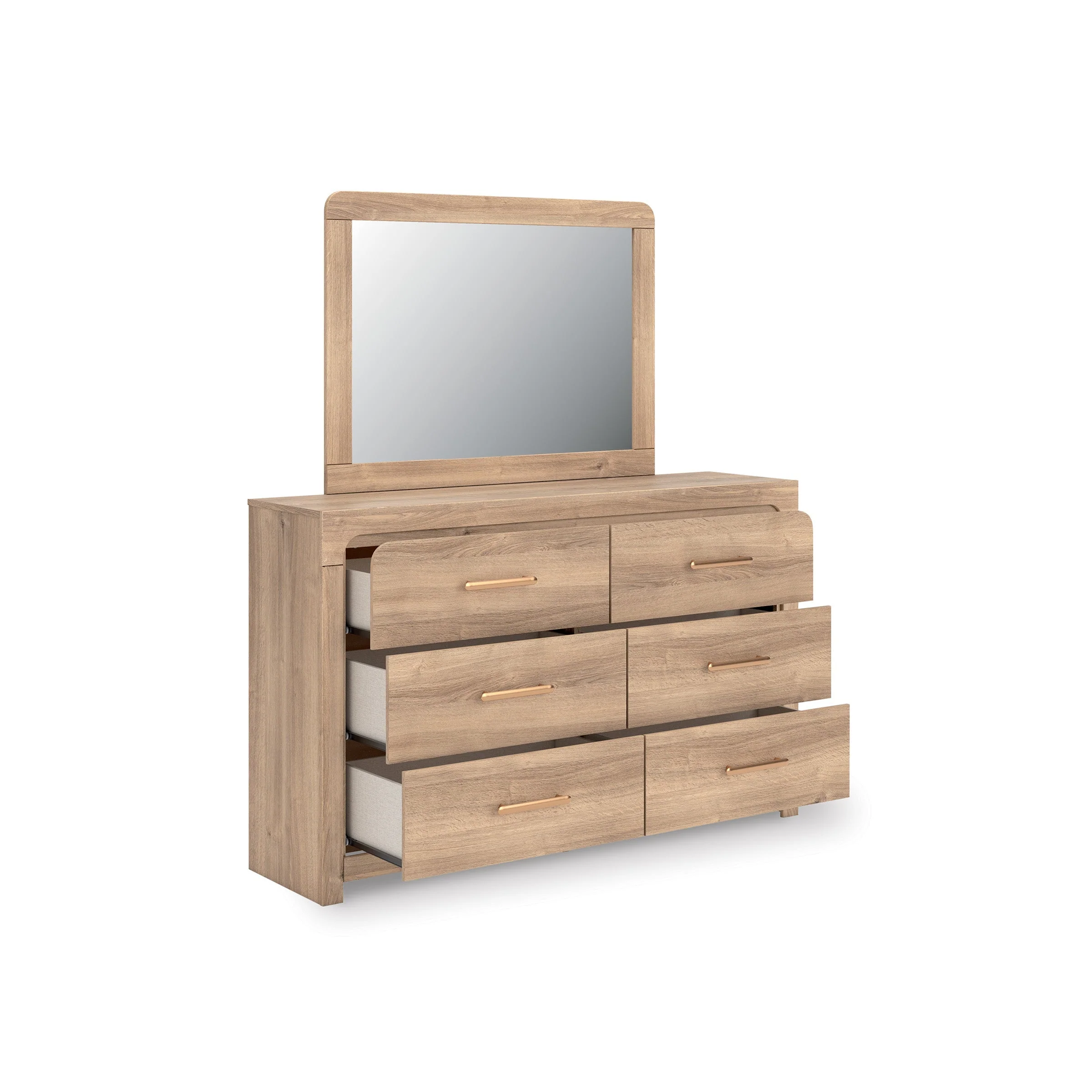Kinlanni Tan Upholstered Platform Bedroom Set - Image 13