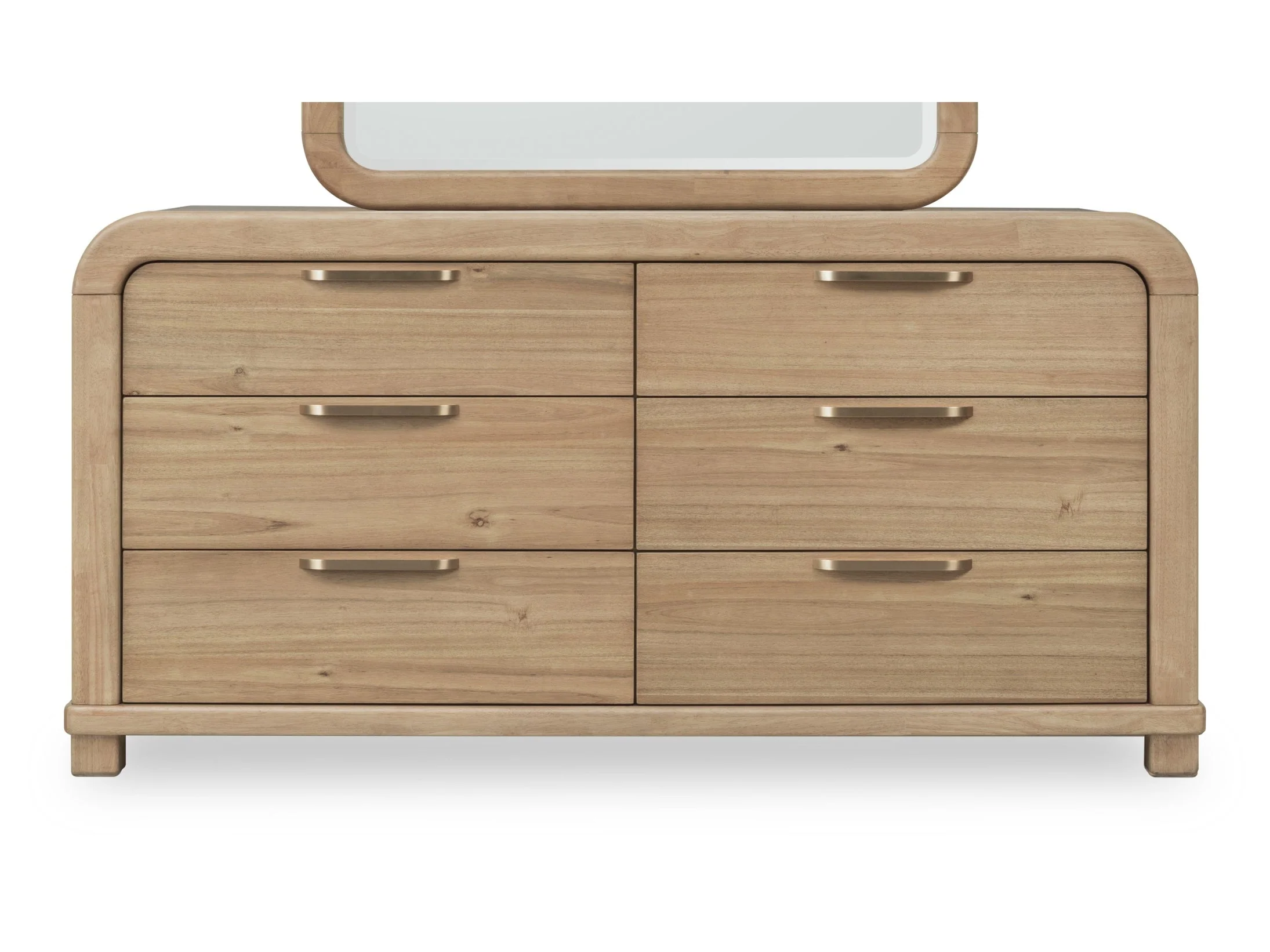 Kione Six Drawer Acacia Wood Dresser in Lioness