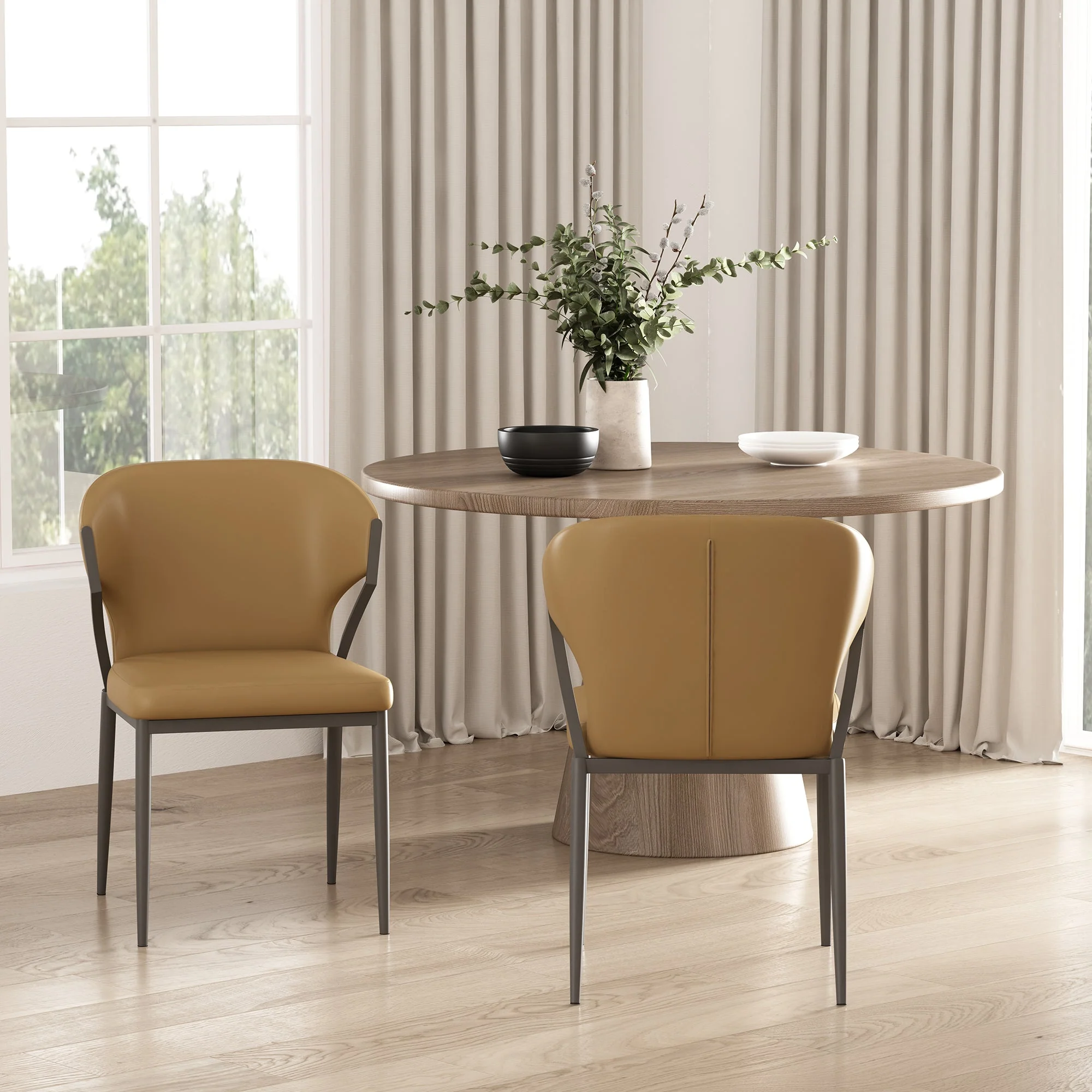 Kirsten Dining Chair in Camel (set of 2) - Image 2