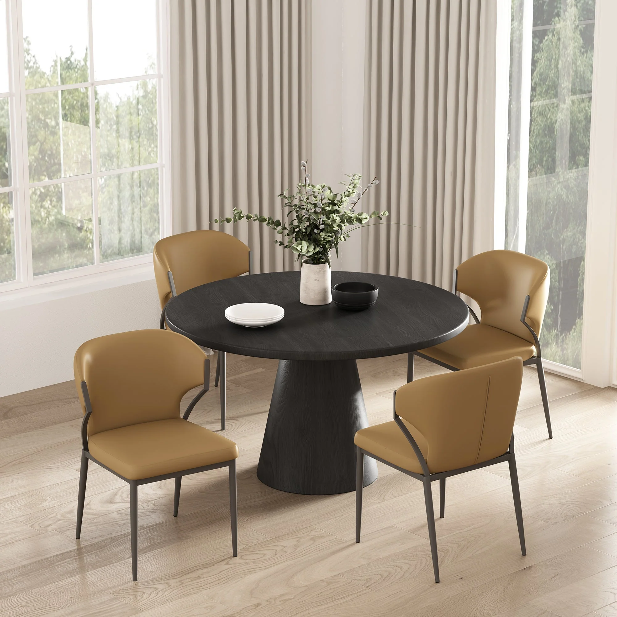 Kirsten Dining Chair in Camel (set of 4) - Image 2