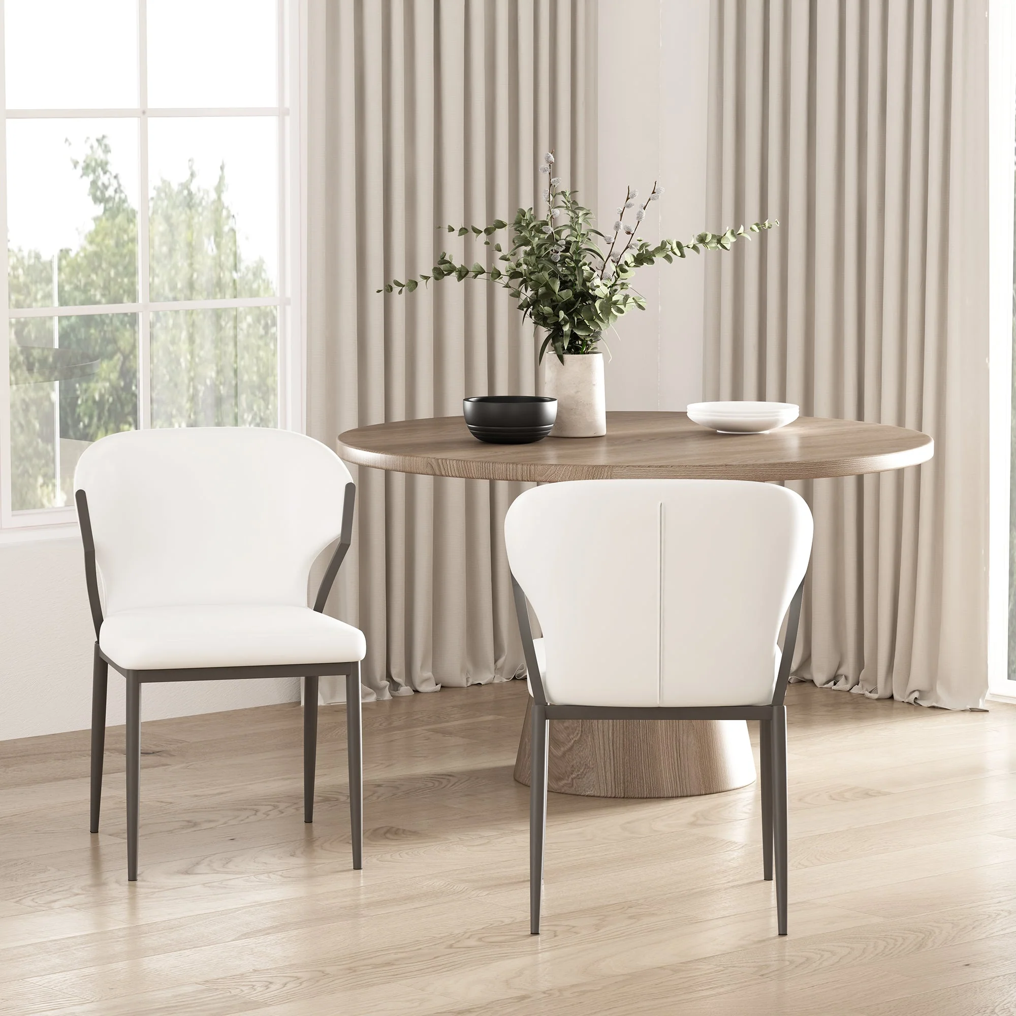 Kirsten Dining Chair in White (set of 2) - Image 2